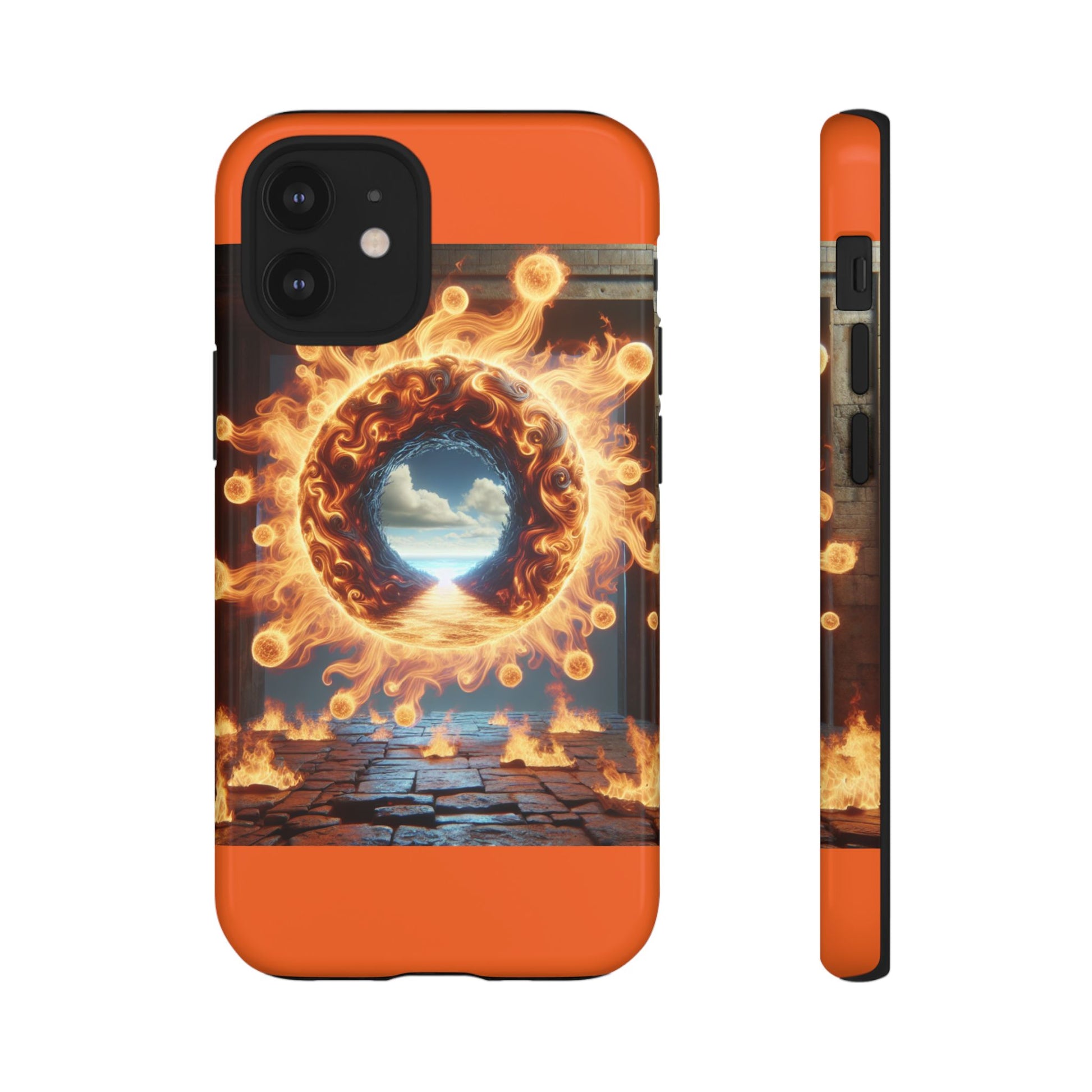 Vibrant Phone Case, Tough Cases for Gamers, Fire Element Phone Cover, Unique Protector, Game Lover Gifts