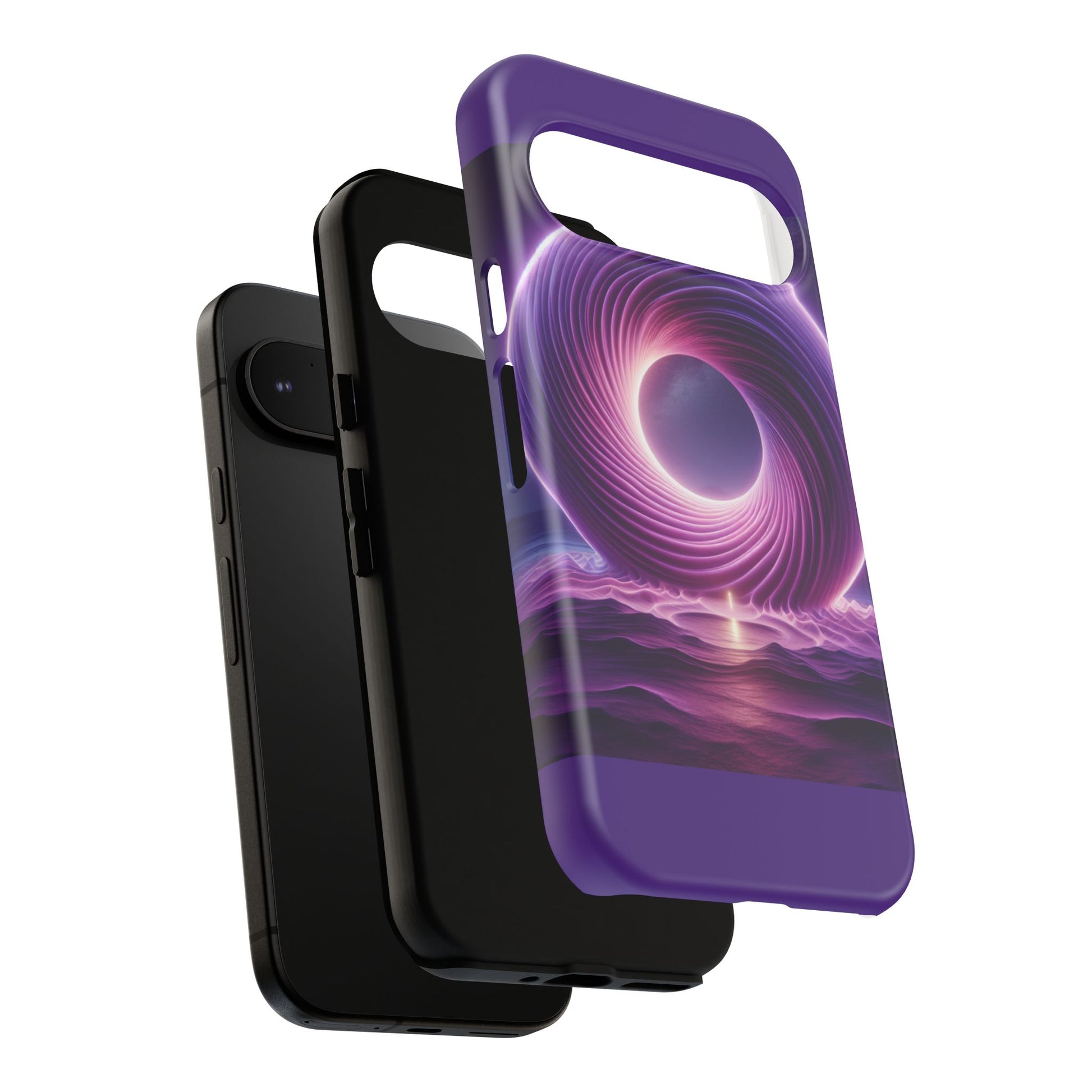 Colorful Phone Case with Swirling Design, Tough Phone Cover, Cosmic Phone Protector, Unique Gift for Tech Lovers, Stylish Smartphone Shell