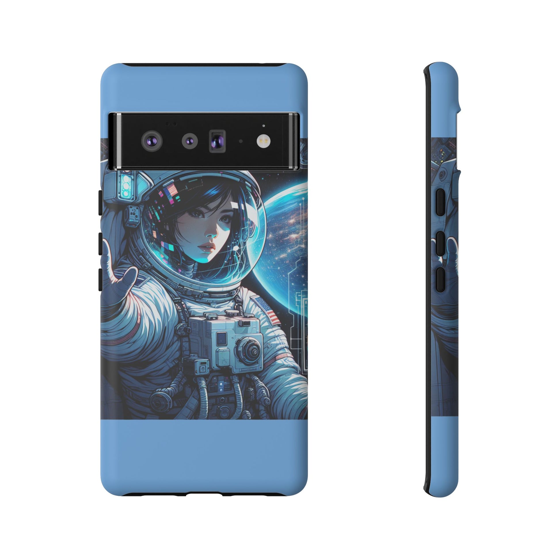 Astronaut Phone Case, Space-Themed Tough Case, Unique Gift for Science Lovers, Trendy Protection for Smartphones, Cool Tech Accessories