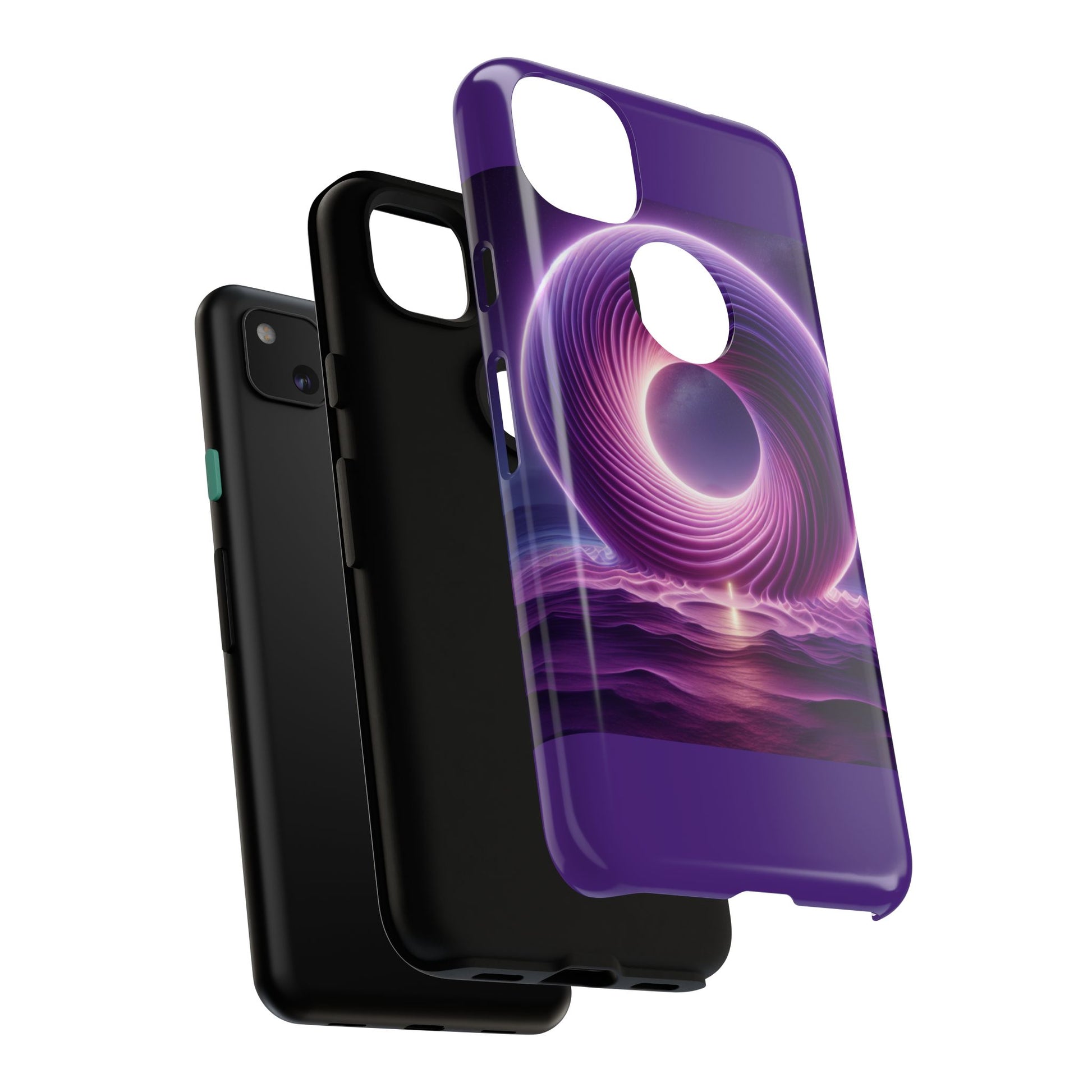 Colorful Phone Case with Swirling Design, Tough Phone Cover, Cosmic Phone Protector, Unique Gift for Tech Lovers, Stylish Smartphone Shell