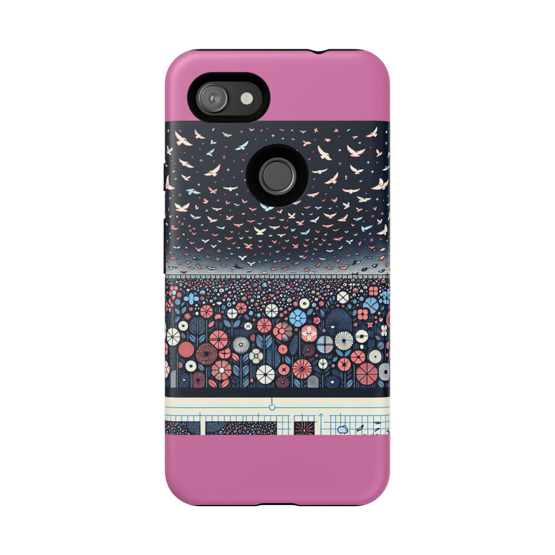Floral Phone Case, Tough Cases for iPhone, Nature-Inspired Design, Gift for Her, Stylish Protection, Trending Accessory