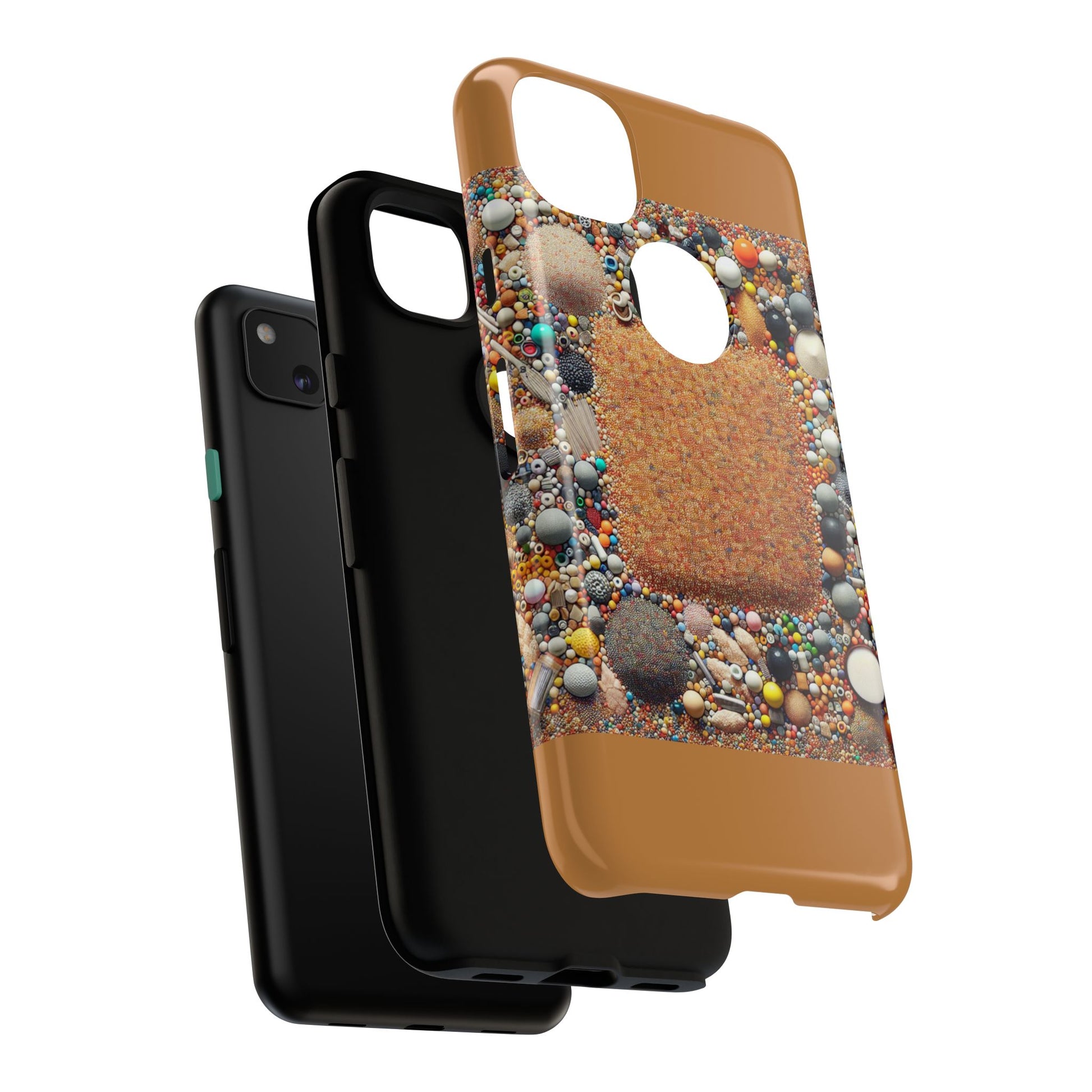 Colorful Phone Case with Unique Texture, Tough Case, Phone Accessory, Trendy Design, Gift for Tech Lovers, Durable Protection