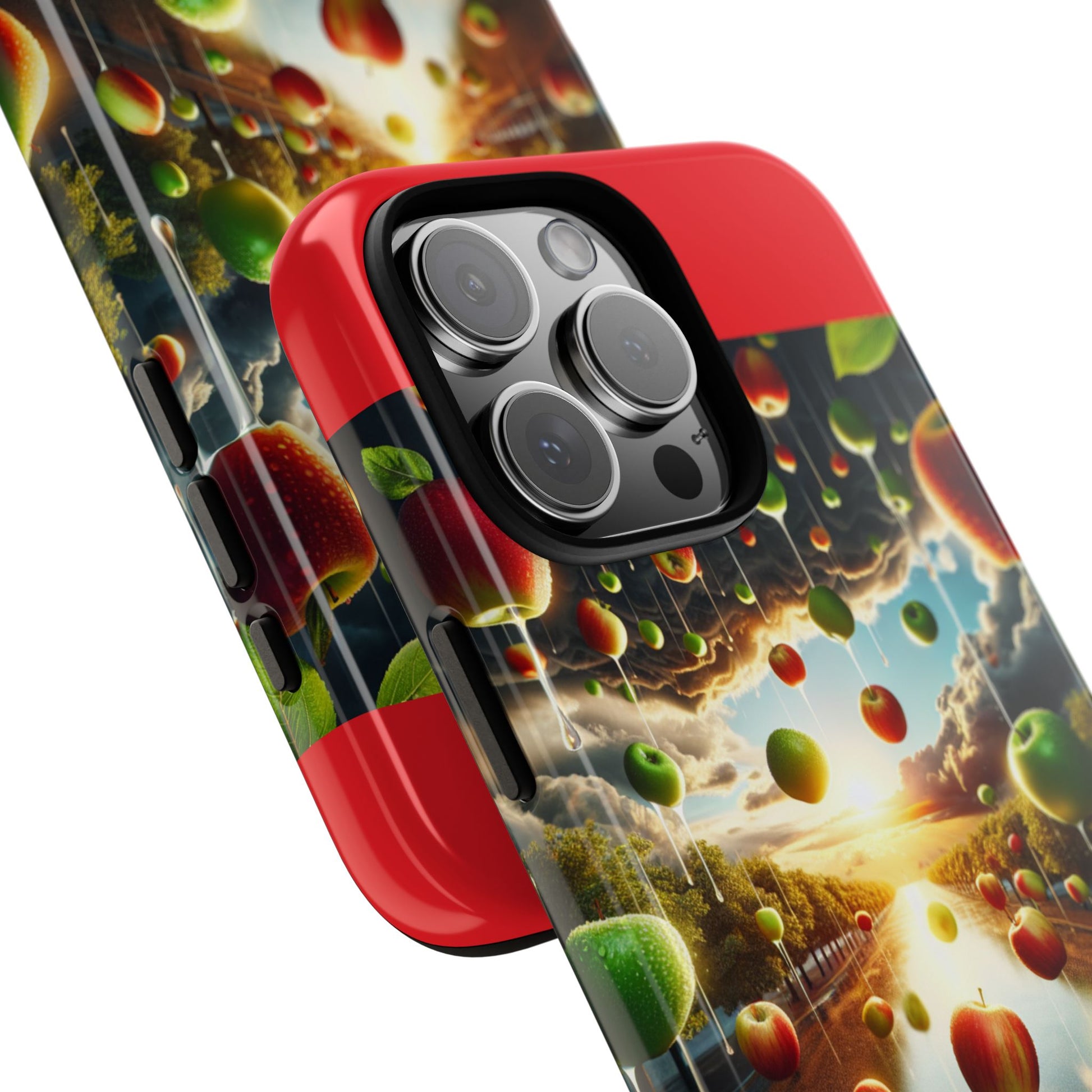 Vibrant Phone Case with Artistic Apple Design, Unique Gift for Art Lovers, Trendy Accessory for Any Occasion, Stylish Smartphone Cover