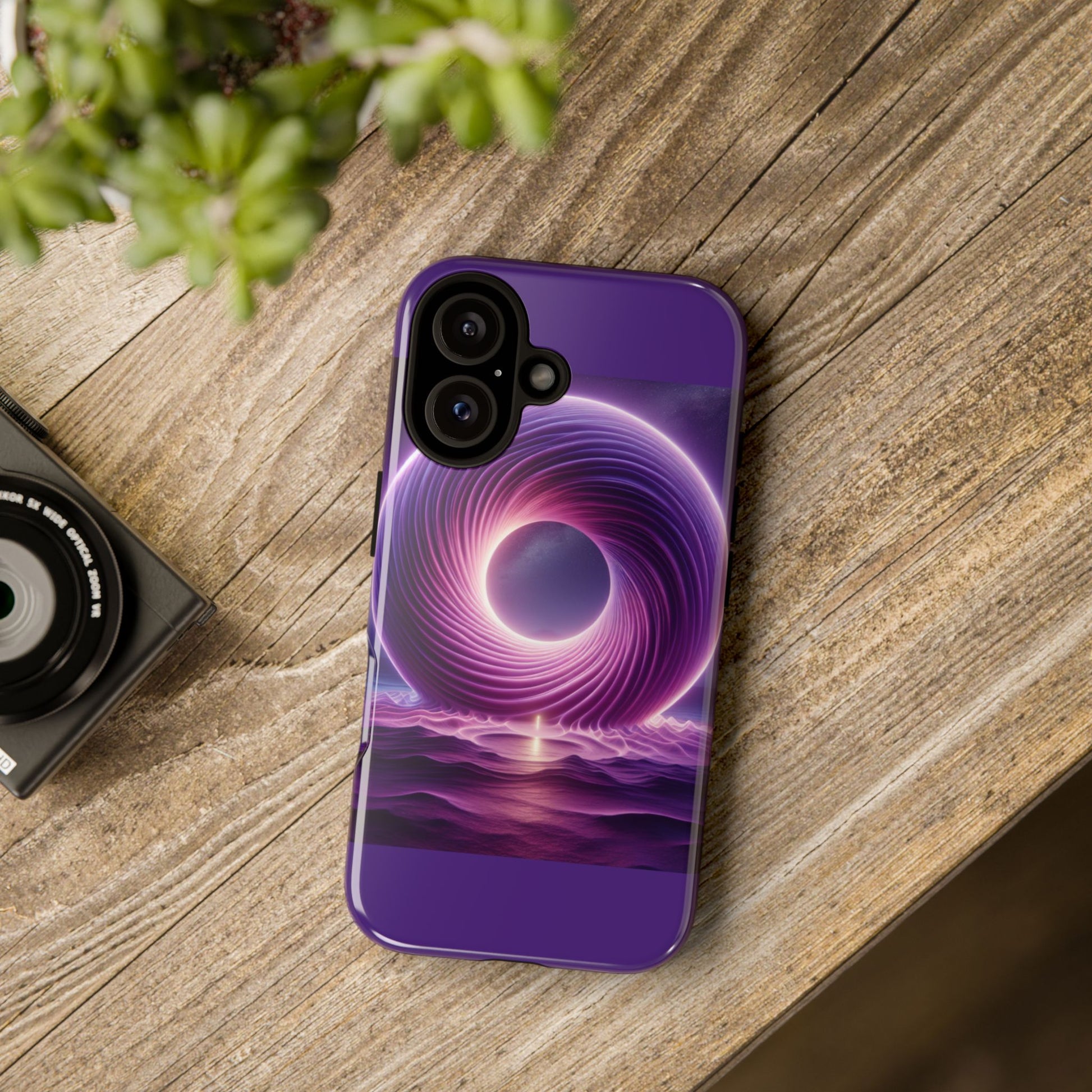 Colorful Phone Case with Swirling Design, Tough Phone Cover, Cosmic Phone Protector, Unique Gift for Tech Lovers, Stylish Smartphone Shell