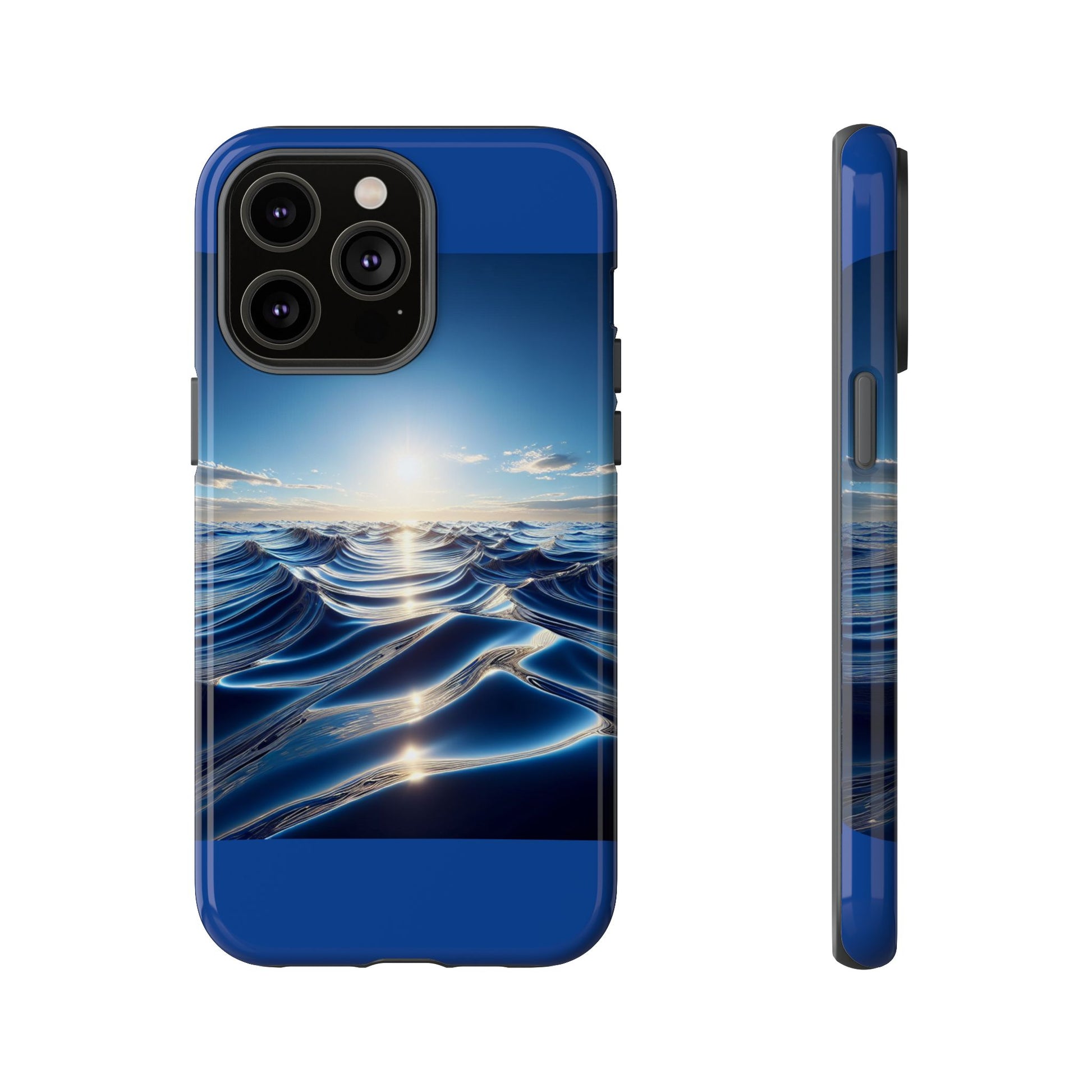 Ocean Wave Phone Case, Tough Phone Cover, Stylish Cell Case, Gift for Beach Lovers, Customizable Phone Accessory