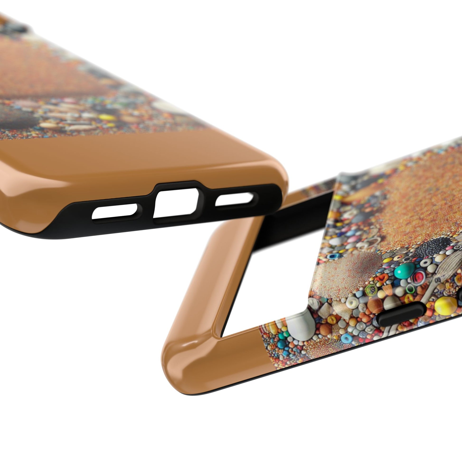 Colorful Phone Case with Unique Texture, Tough Case, Phone Accessory, Trendy Design, Gift for Tech Lovers, Durable Protection