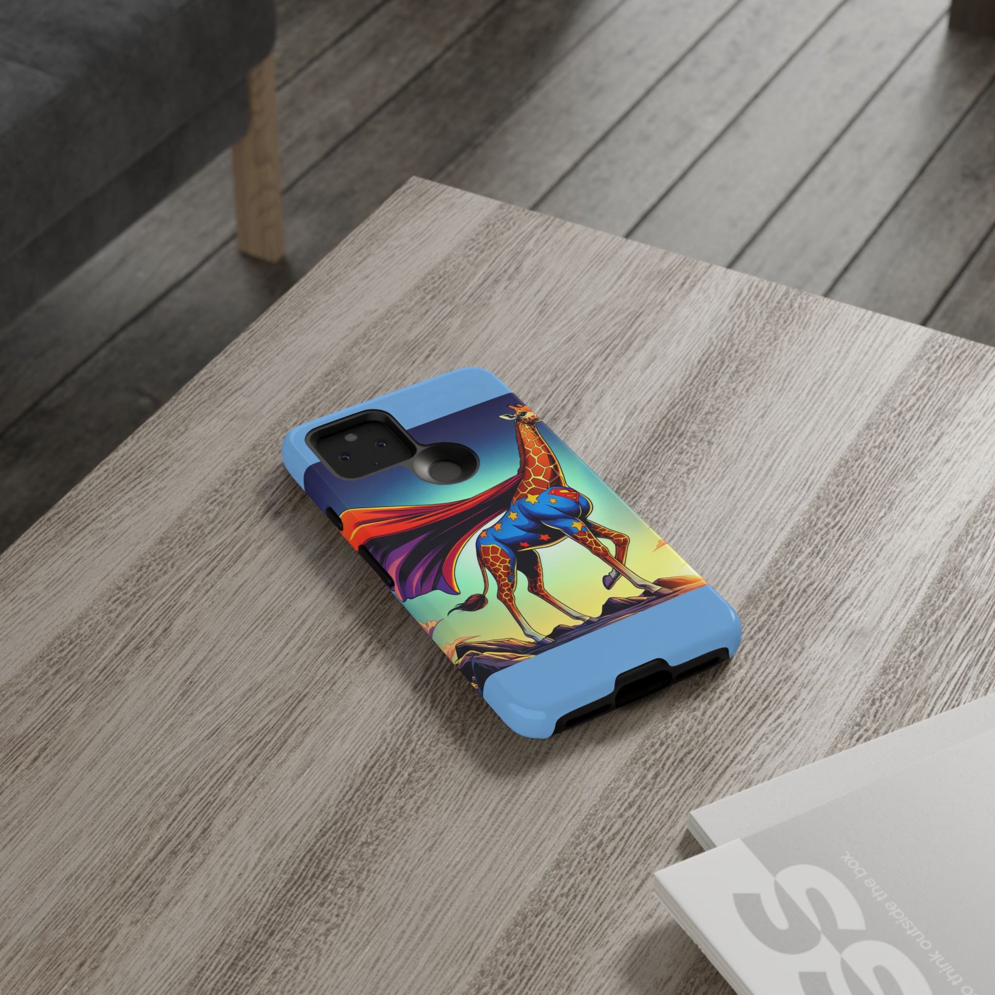 Superhero Giraffe Phone Case | Tough Cases, Unique Gifts, Animal Lover Accessories, Fun Tech Protectors, Cute Phone Covers, Birthday Gift