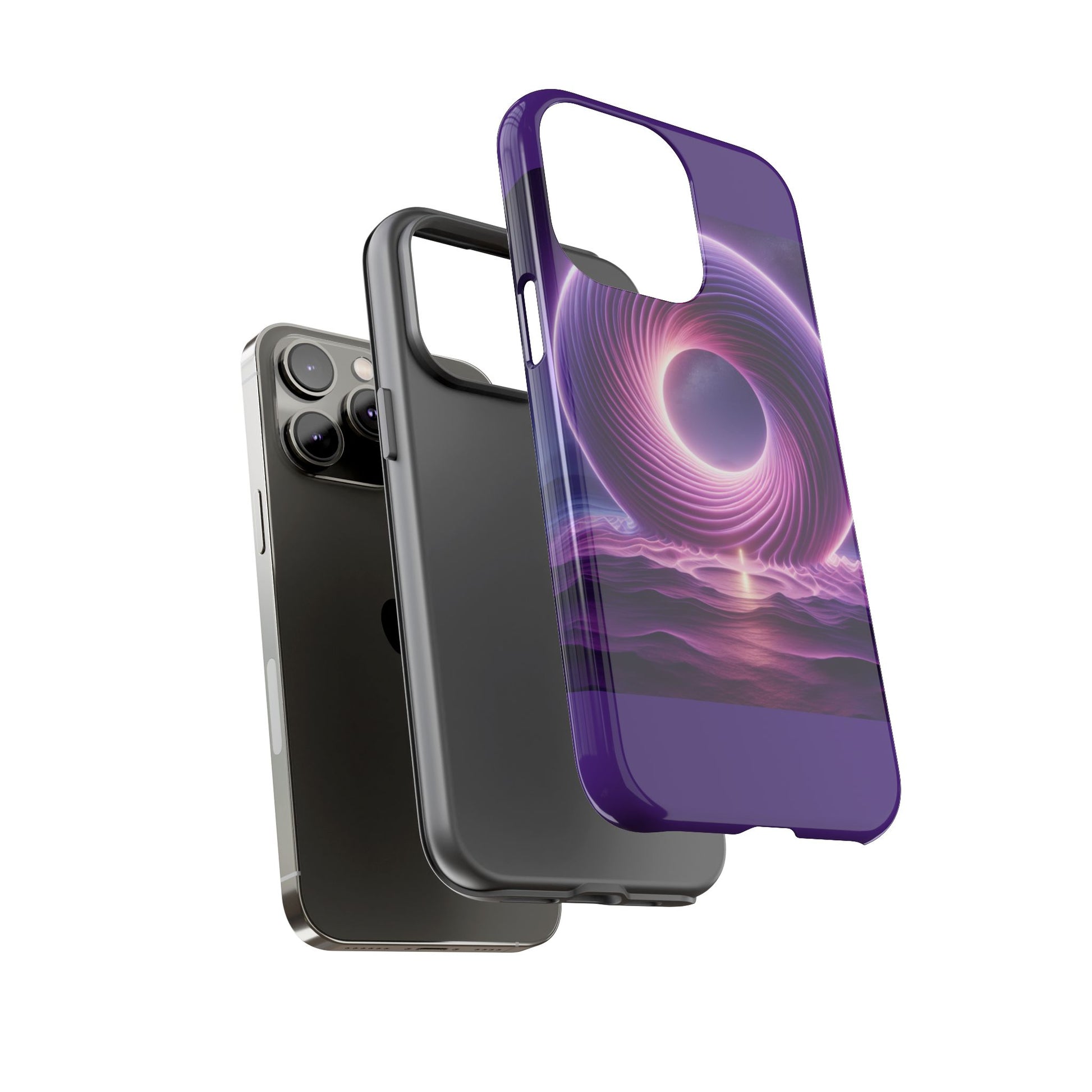 Colorful Phone Case with Swirling Design, Tough Phone Cover, Cosmic Phone Protector, Unique Gift for Tech Lovers, Stylish Smartphone Shell