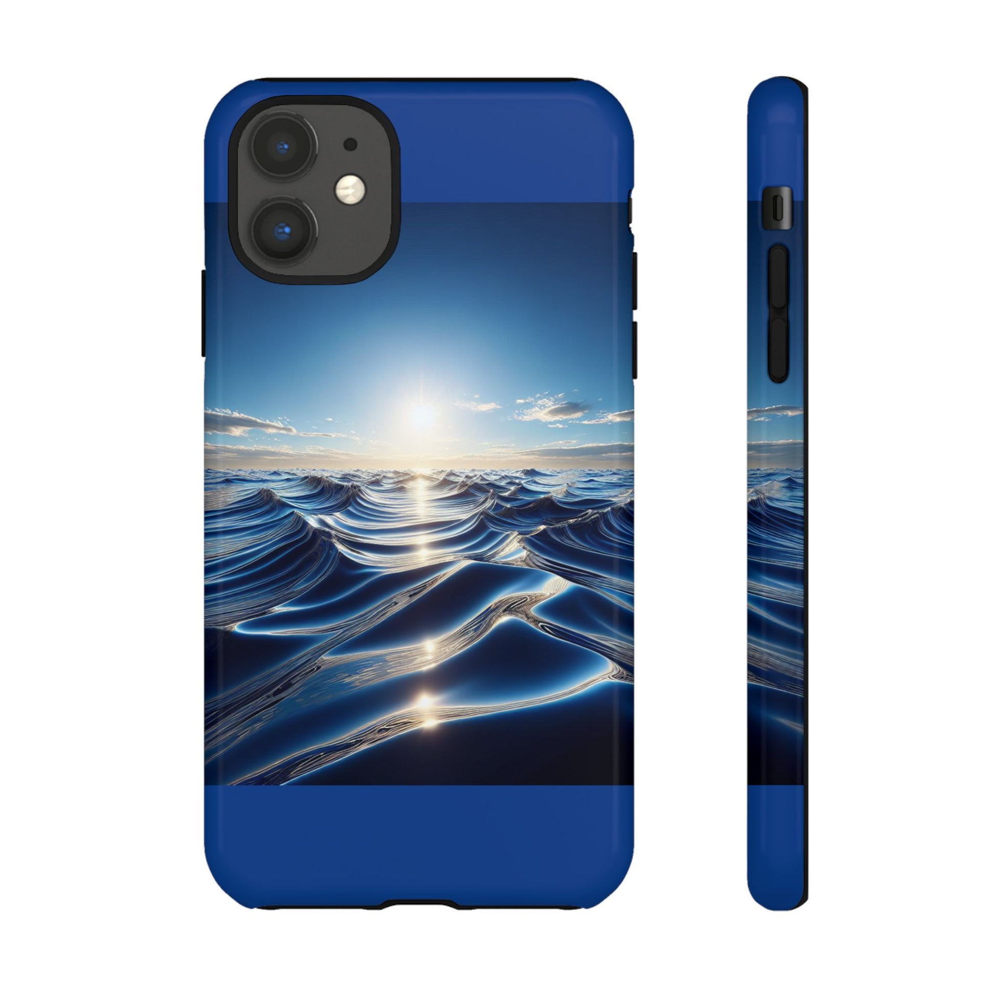 Ocean Wave Phone Case, Tough Phone Cover, Stylish Cell Case, Gift for Beach Lovers, Customizable Phone Accessory