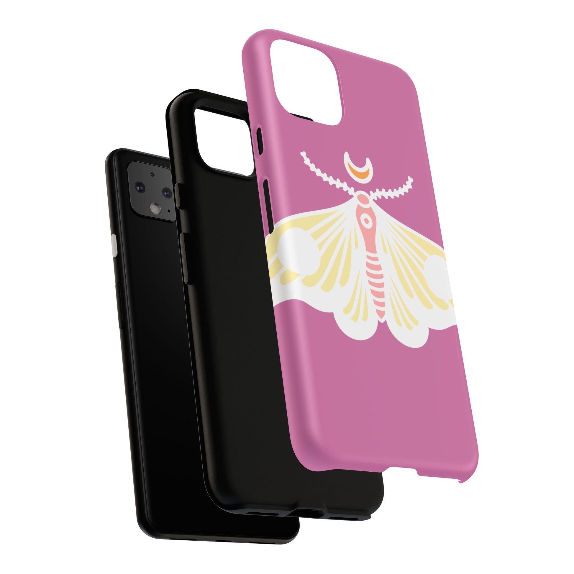 Colorful Moth Phone Case | Tough Cases for iPhone, Unique Gift, Nature Lovers, Boho Style, Trendy Accessories
