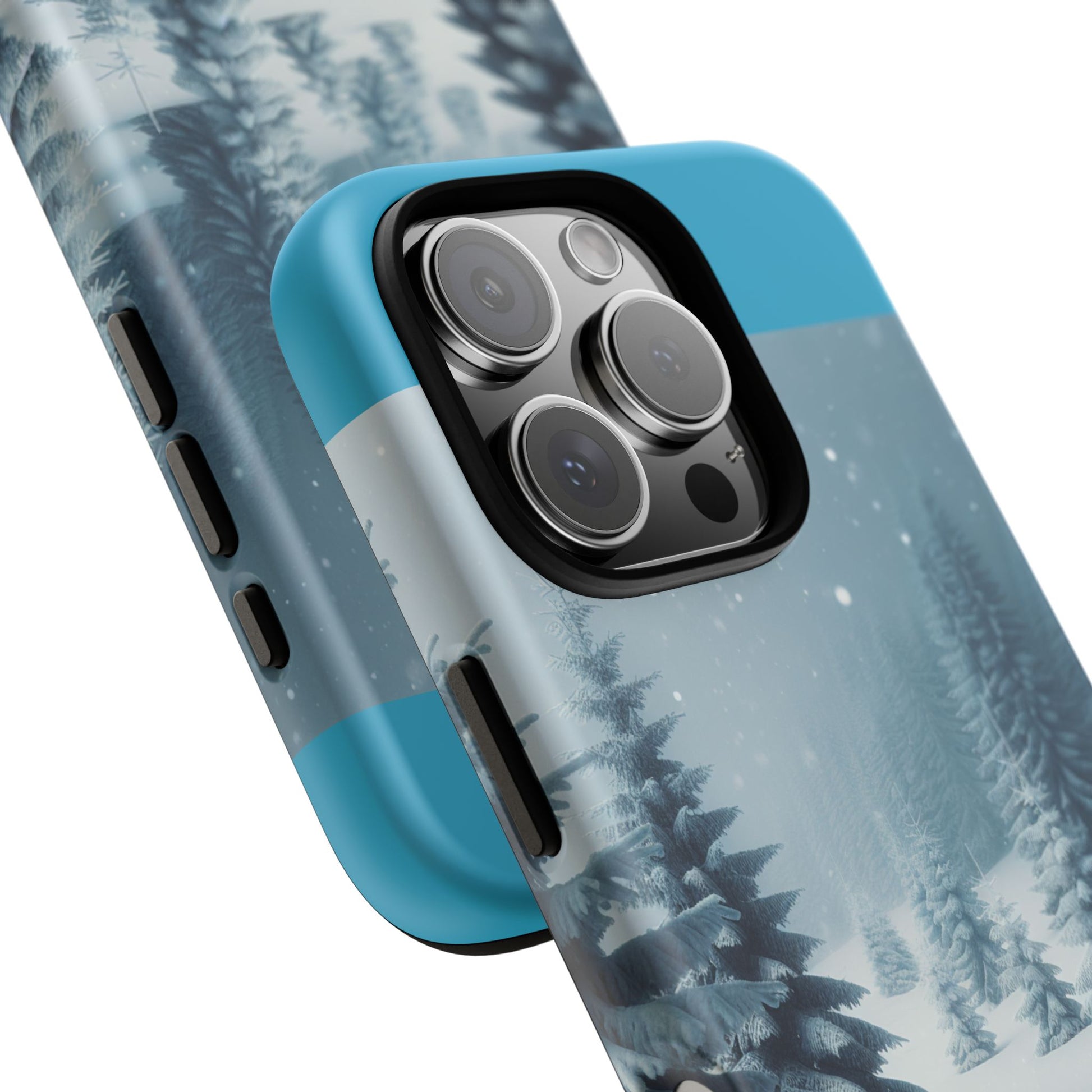 Winter Forest Phone Case, Tough Cases for iPhone, Snowy Landscape Design, Nature Lover Gift, Holiday Accessories