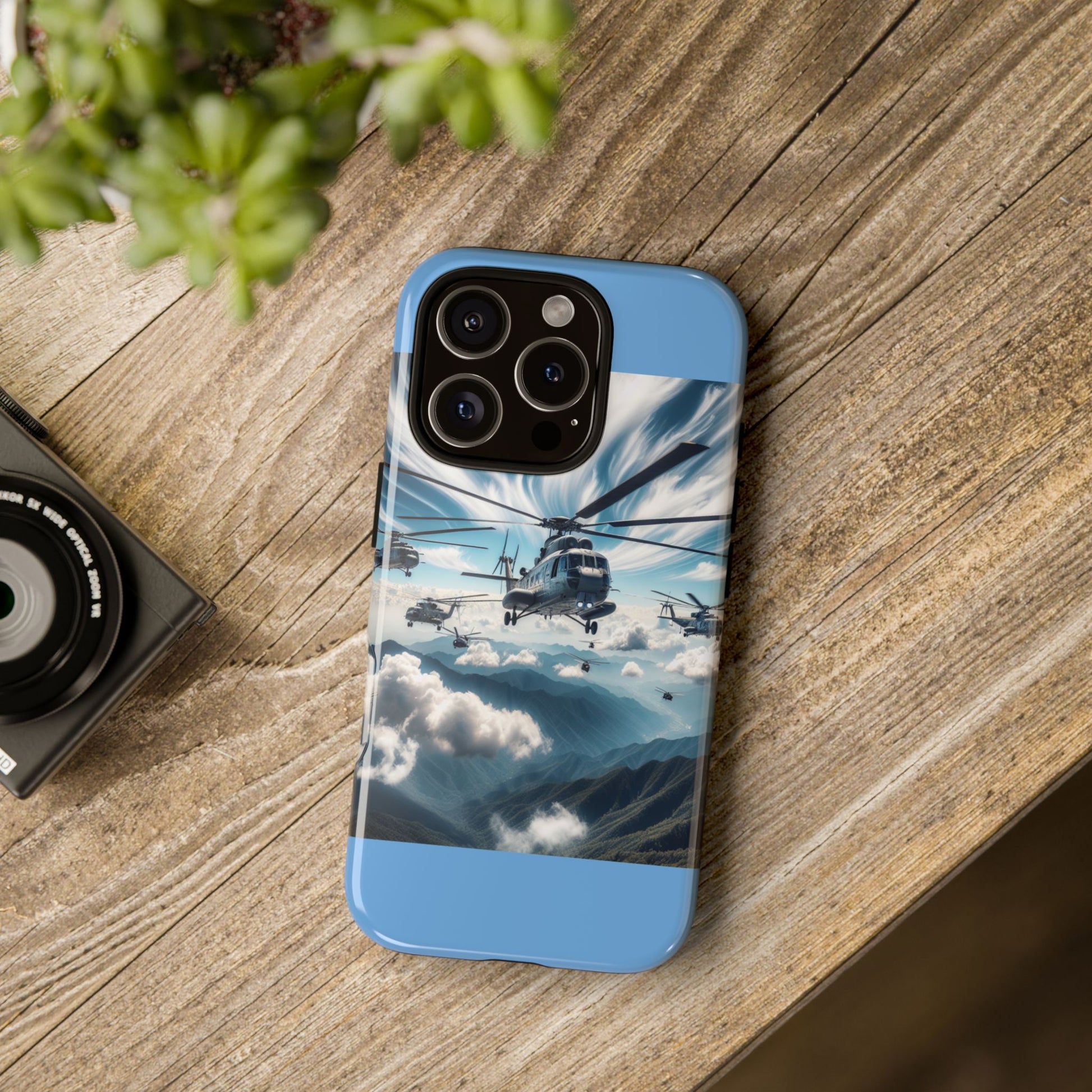 Tough Cases - Helicopter Design Phone Case, Military Style Cover, Unique Gift for Aviation Lovers, Durable Phone Protector, Hobbyist [...]