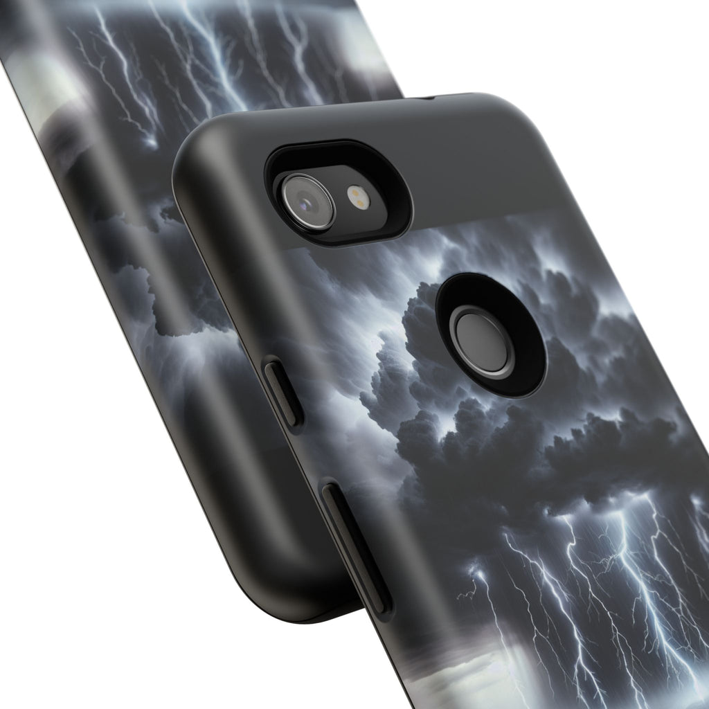 Tough Cases for the Bold: Stormy Thunder Phone Case, Lightning Protection, Durable Cover for Adventurers, Unique Gift for Nature [...]