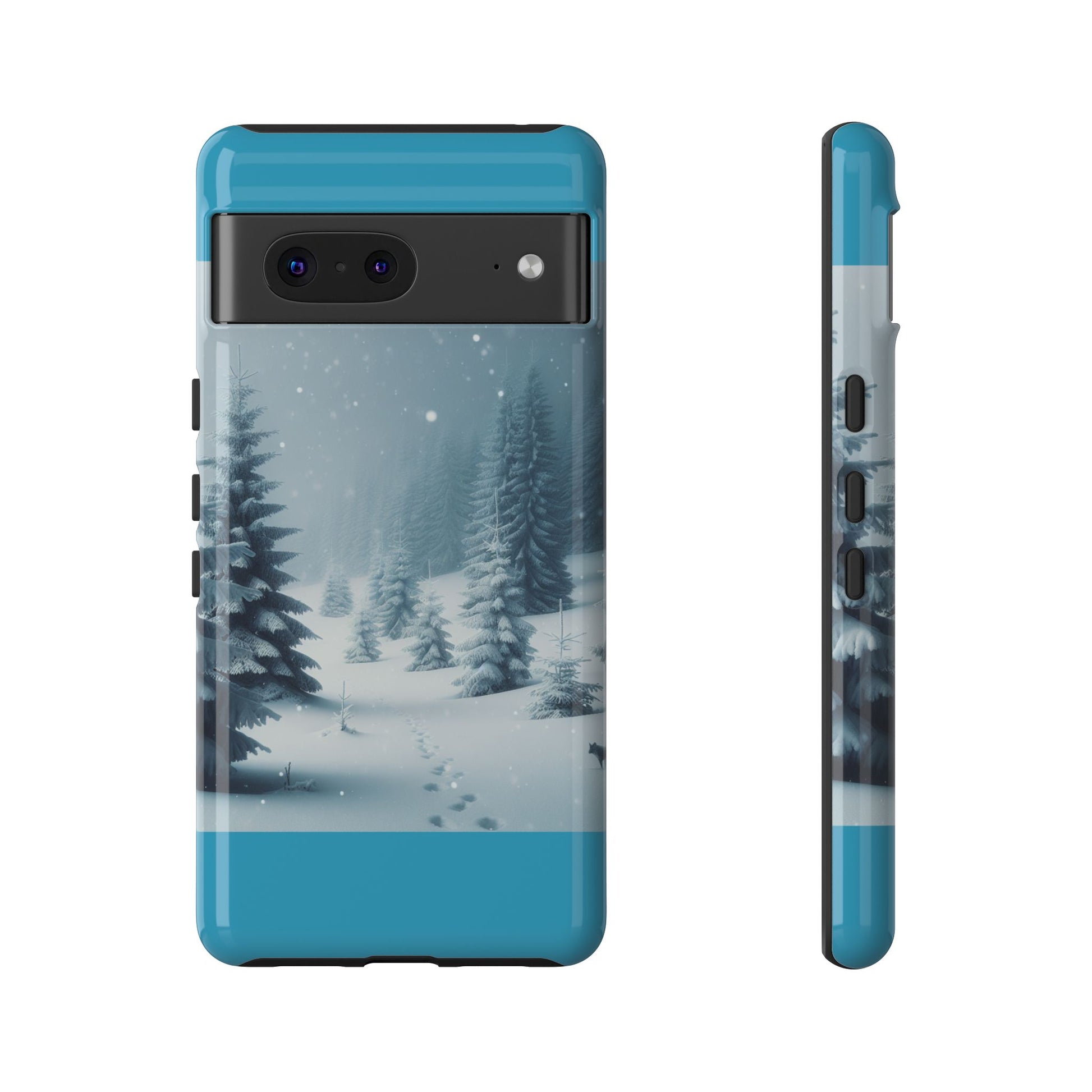 Winter Forest Phone Case, Tough Cases for iPhone, Snowy Landscape Design, Nature Lover Gift, Holiday Accessories