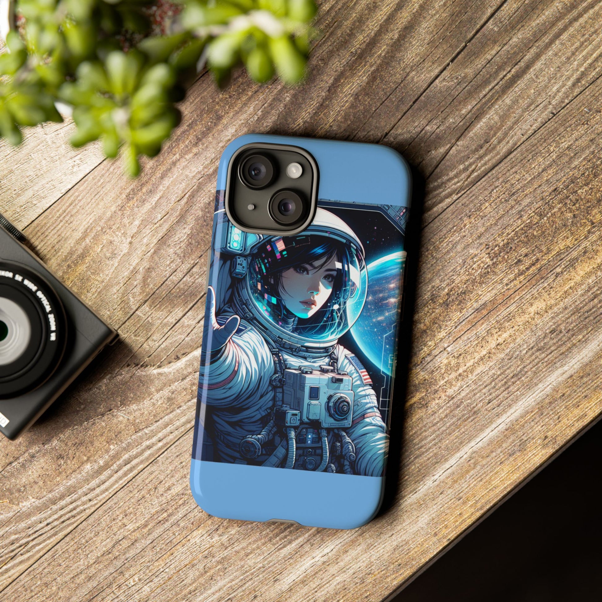 Astronaut Phone Case, Space-Themed Tough Case, Unique Gift for Science Lovers, Trendy Protection for Smartphones, Cool Tech Accessories