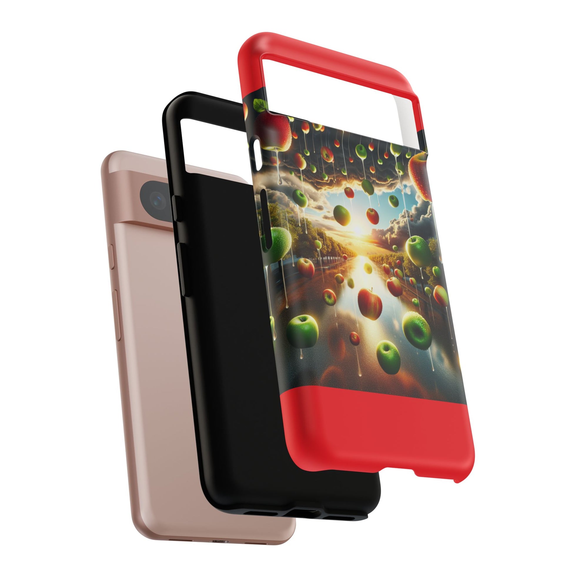 Vibrant Phone Case with Artistic Apple Design, Unique Gift for Art Lovers, Trendy Accessory for Any Occasion, Stylish Smartphone Cover