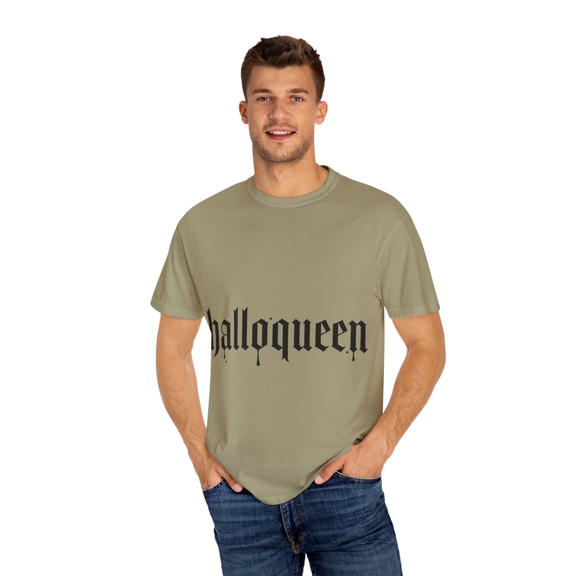 Halloween Unisex T-Shirt, Funny Halloween Tee, Garment-Dyed T-Shirt, Spooky Shirt, Festive Fall Apparel, Unique Gift for Her