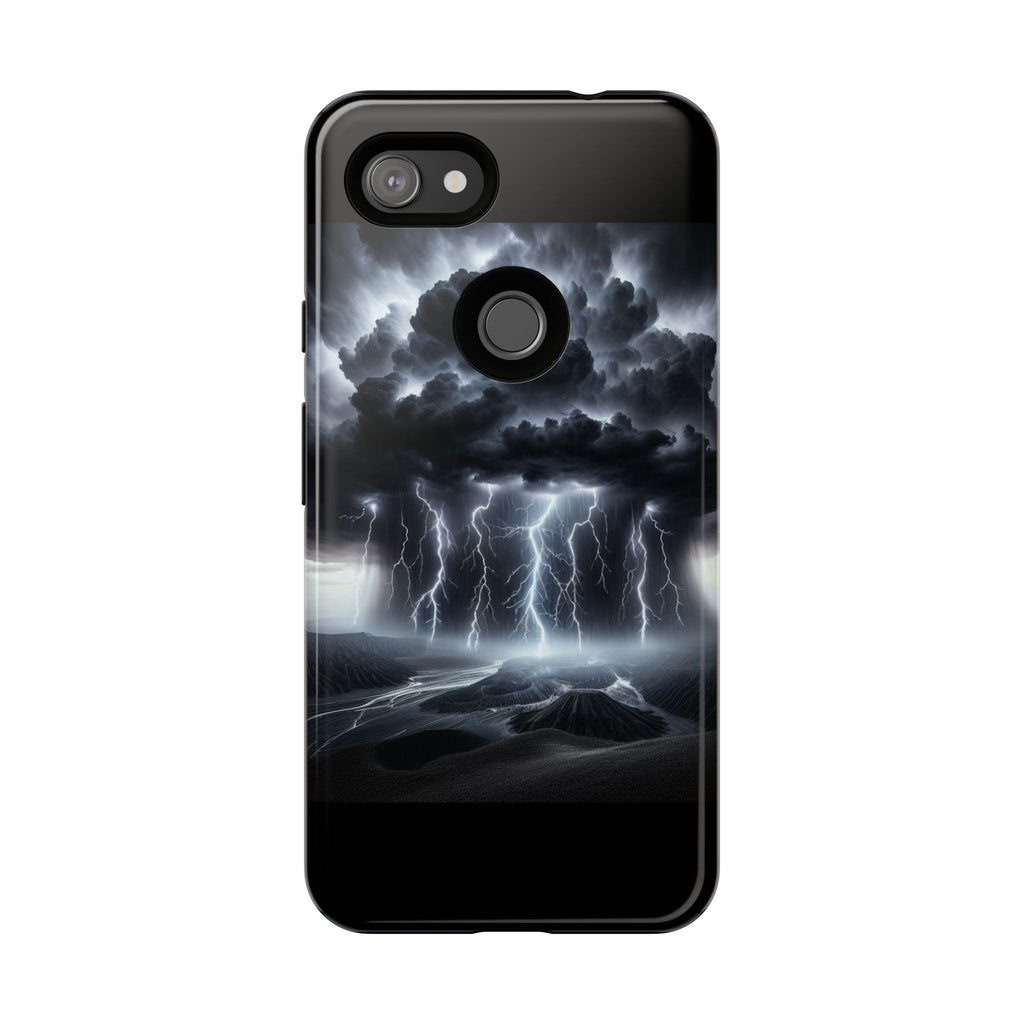 Tough Cases for the Bold: Stormy Thunder Phone Case, Lightning Protection, Durable Cover for Adventurers, Unique Gift for Nature [...]