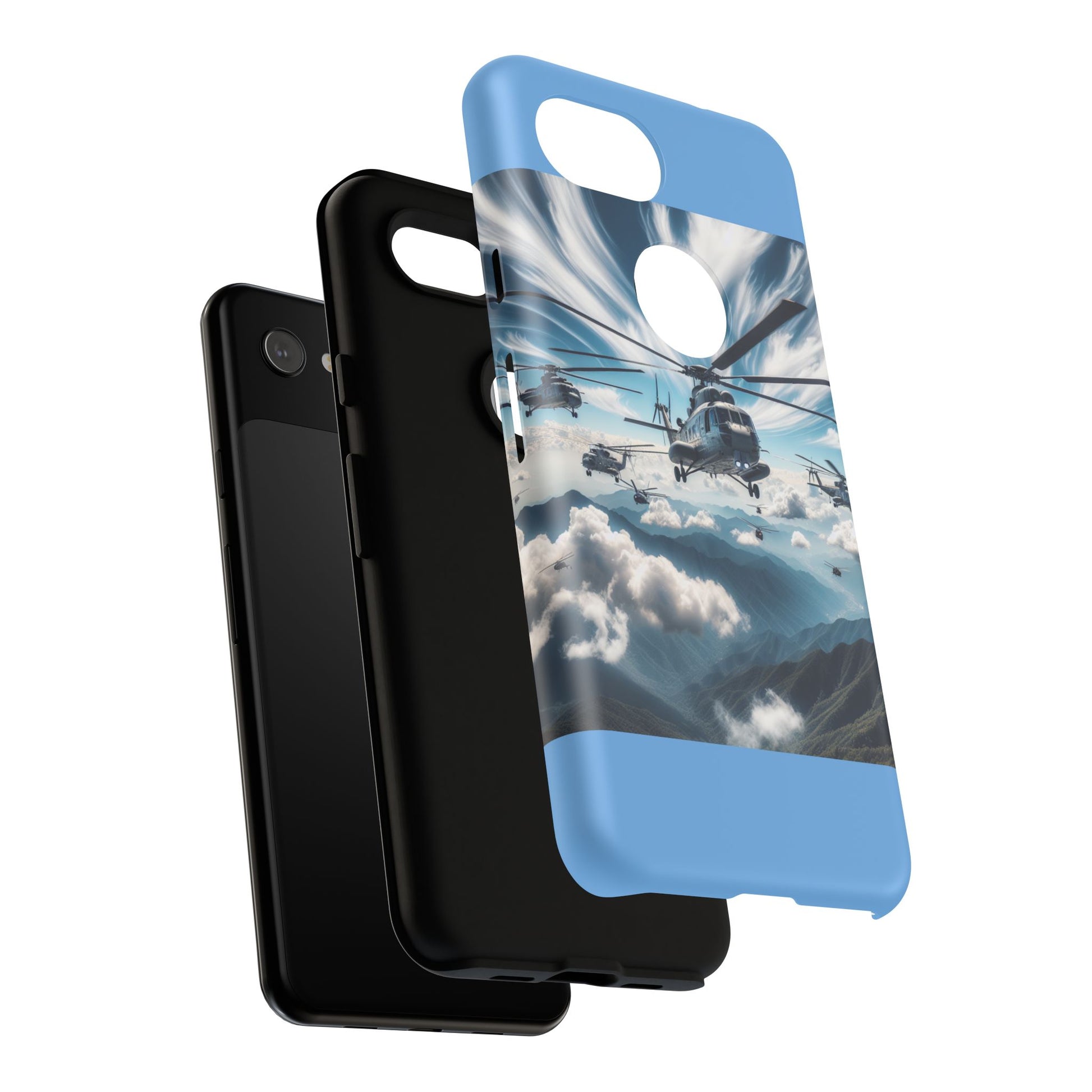 Tough Cases - Helicopter Design Phone Case, Military Style Cover, Unique Gift for Aviation Lovers, Durable Phone Protector, Hobbyist [...]