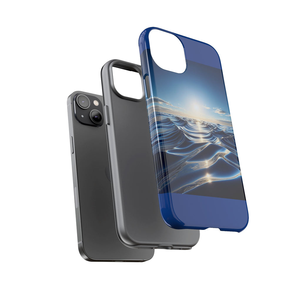 Ocean Wave Phone Case, Tough Phone Cover, Stylish Cell Case, Gift for Beach Lovers, Customizable Phone Accessory