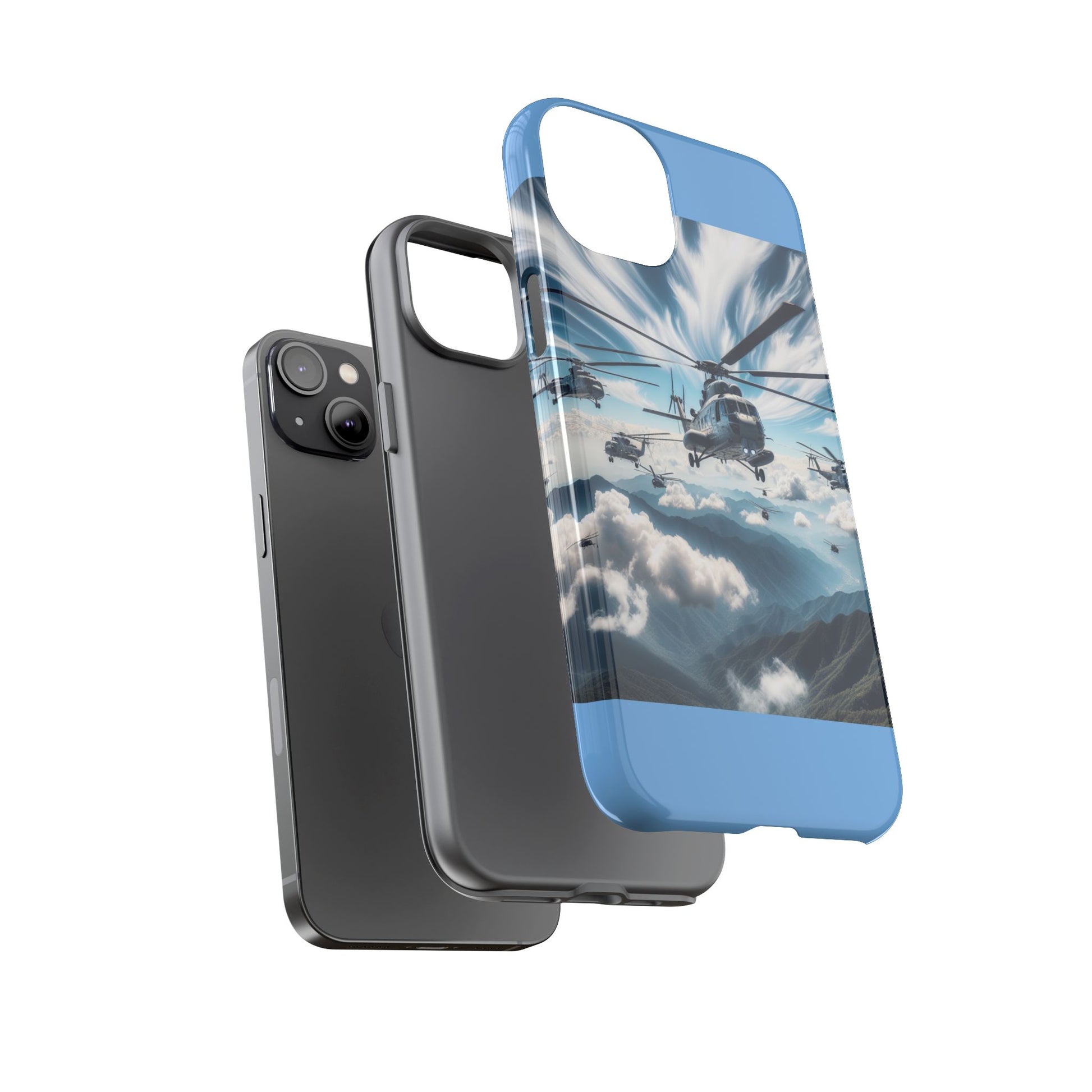 Tough Cases - Helicopter Design Phone Case, Military Style Cover, Unique Gift for Aviation Lovers, Durable Phone Protector, Hobbyist [...]