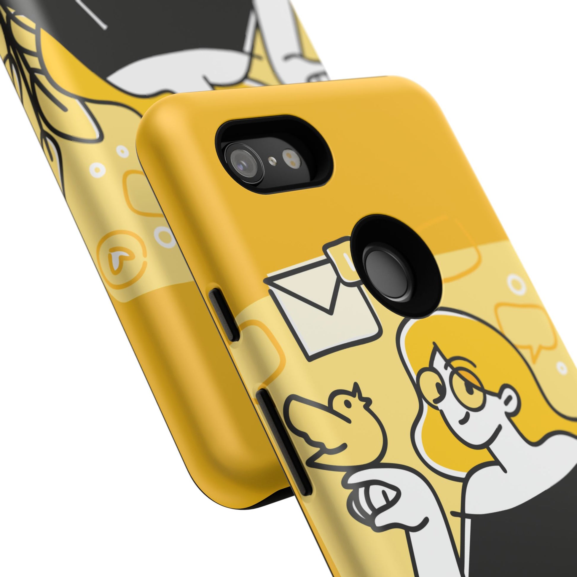 Chic Phone Case with Playful Design, Smartphone Cover, Unique Gift, Trendy Accessory, Eco-Friendly Case