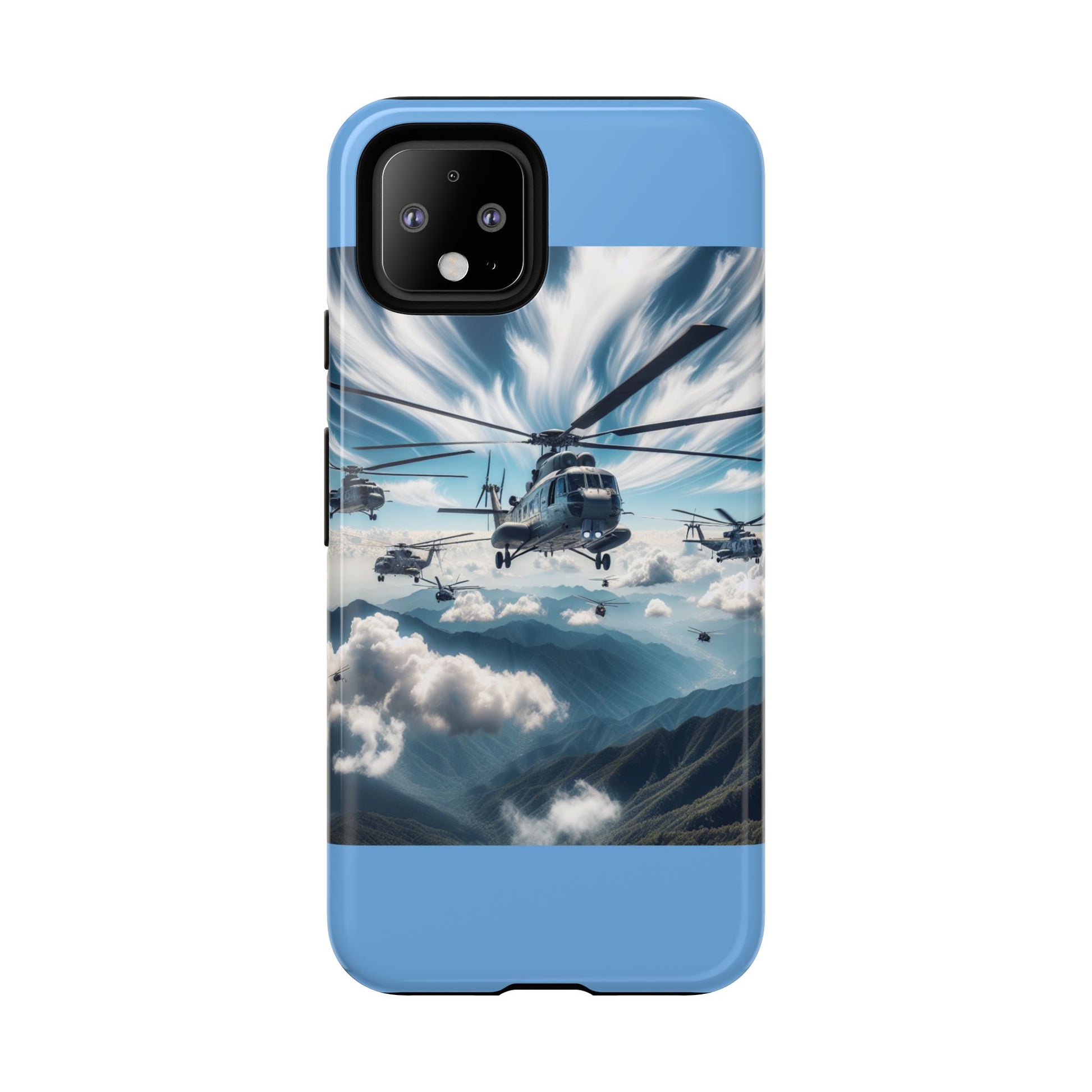 Tough Cases - Helicopter Design Phone Case, Military Style Cover, Unique Gift for Aviation Lovers, Durable Phone Protector, Hobbyist [...]