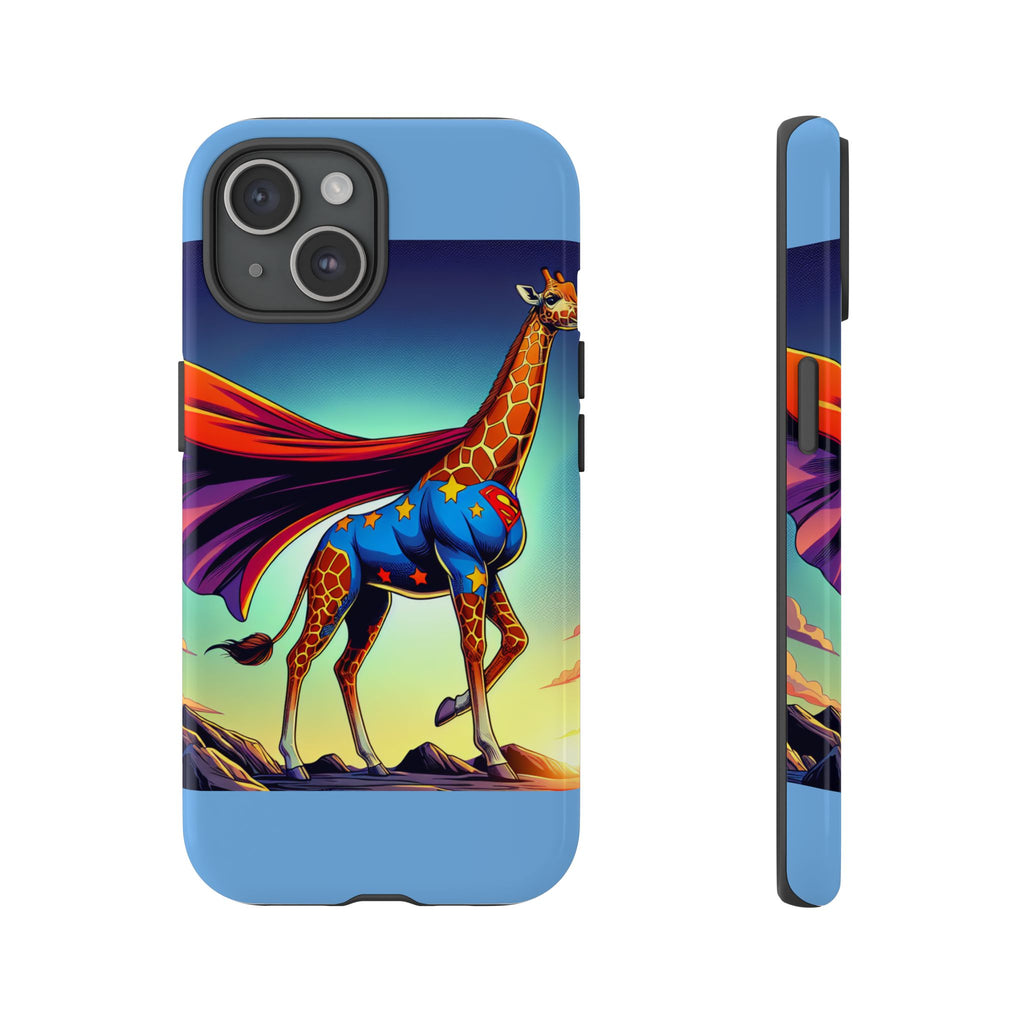 Superhero Giraffe Phone Case | Tough Cases, Unique Gifts, Animal Lover Accessories, Fun Tech Protectors, Cute Phone Covers, Birthday Gift