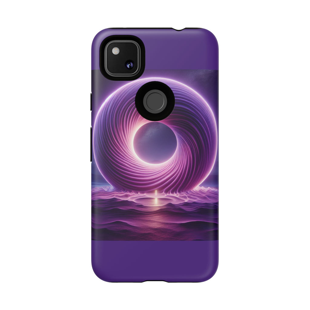 Colorful Phone Case with Swirling Design, Tough Phone Cover, Cosmic Phone Protector, Unique Gift for Tech Lovers, Stylish Smartphone Shell