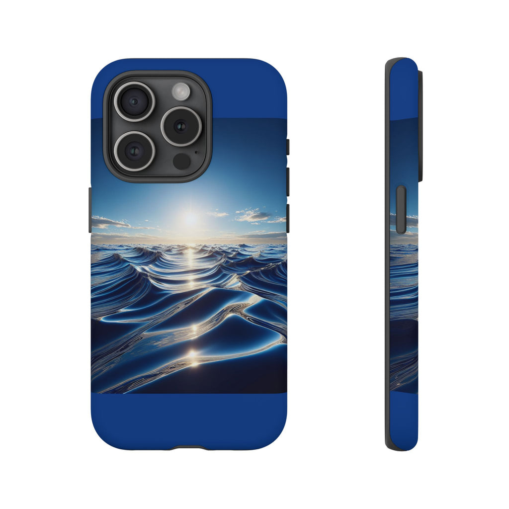 Ocean Wave Phone Case, Tough Phone Cover, Stylish Cell Case, Gift for Beach Lovers, Customizable Phone Accessory