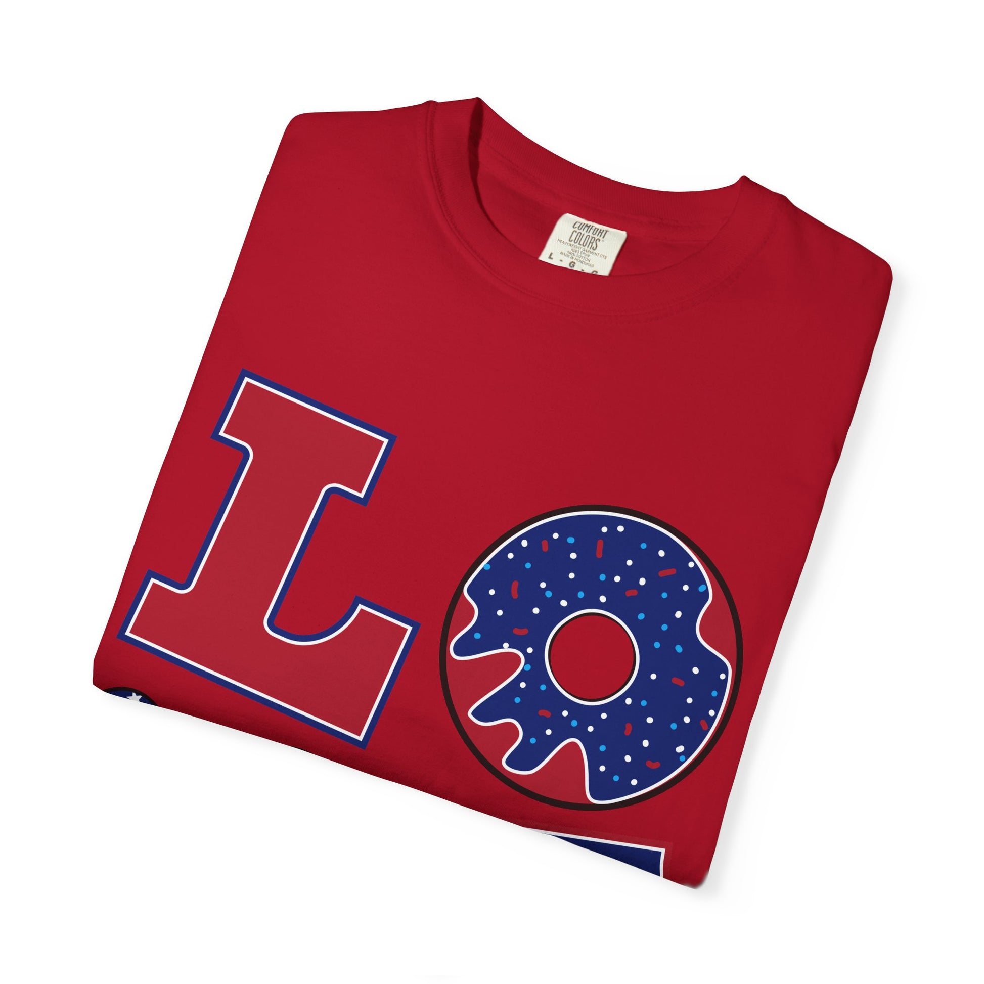 Patriotic Love T-Shirt | Unisex Garment-Dyed Tee, July 4th Celebration Top, Casual Wear, Holiday Apparel