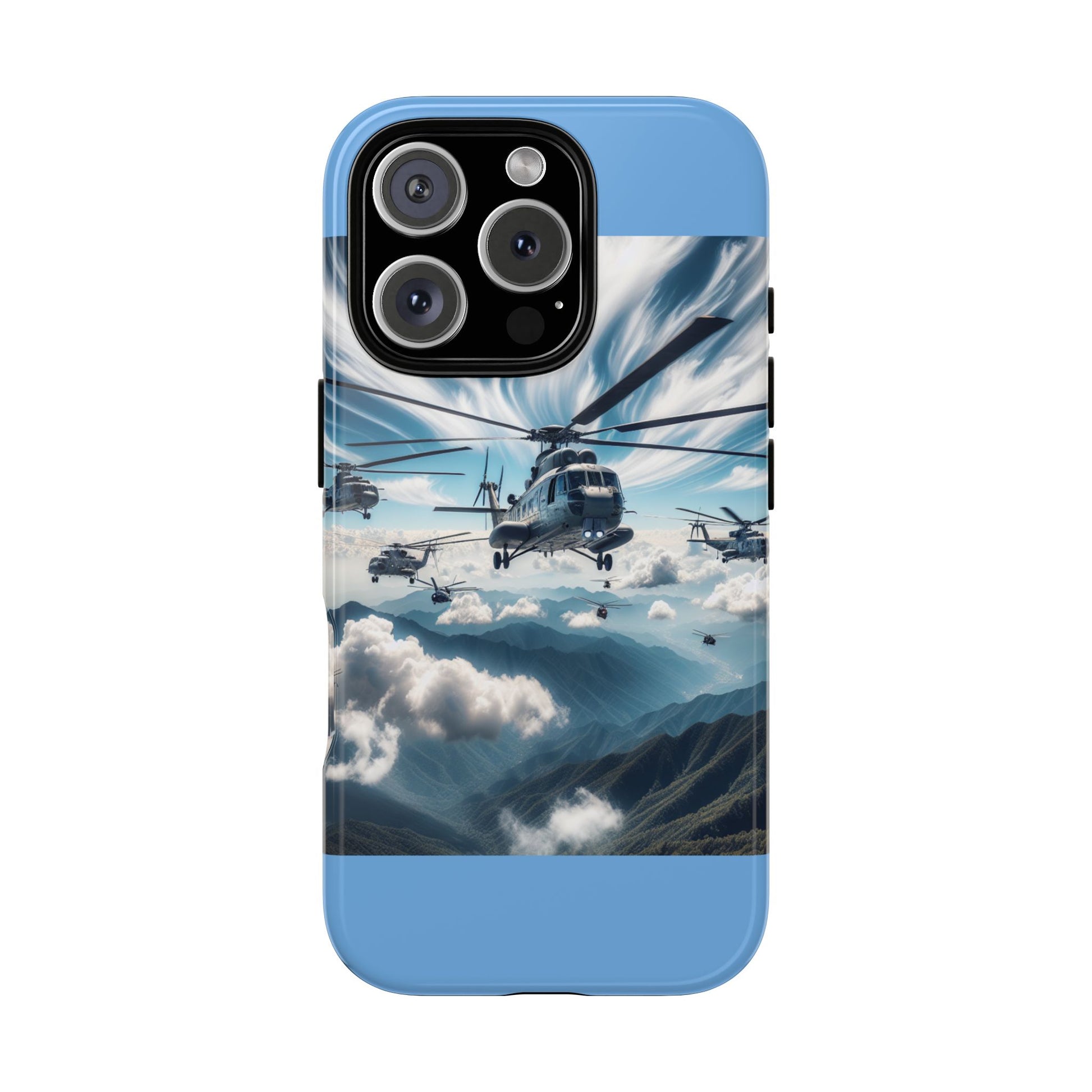 Tough Cases - Helicopter Design Phone Case, Military Style Cover, Unique Gift for Aviation Lovers, Durable Phone Protector, Hobbyist [...]