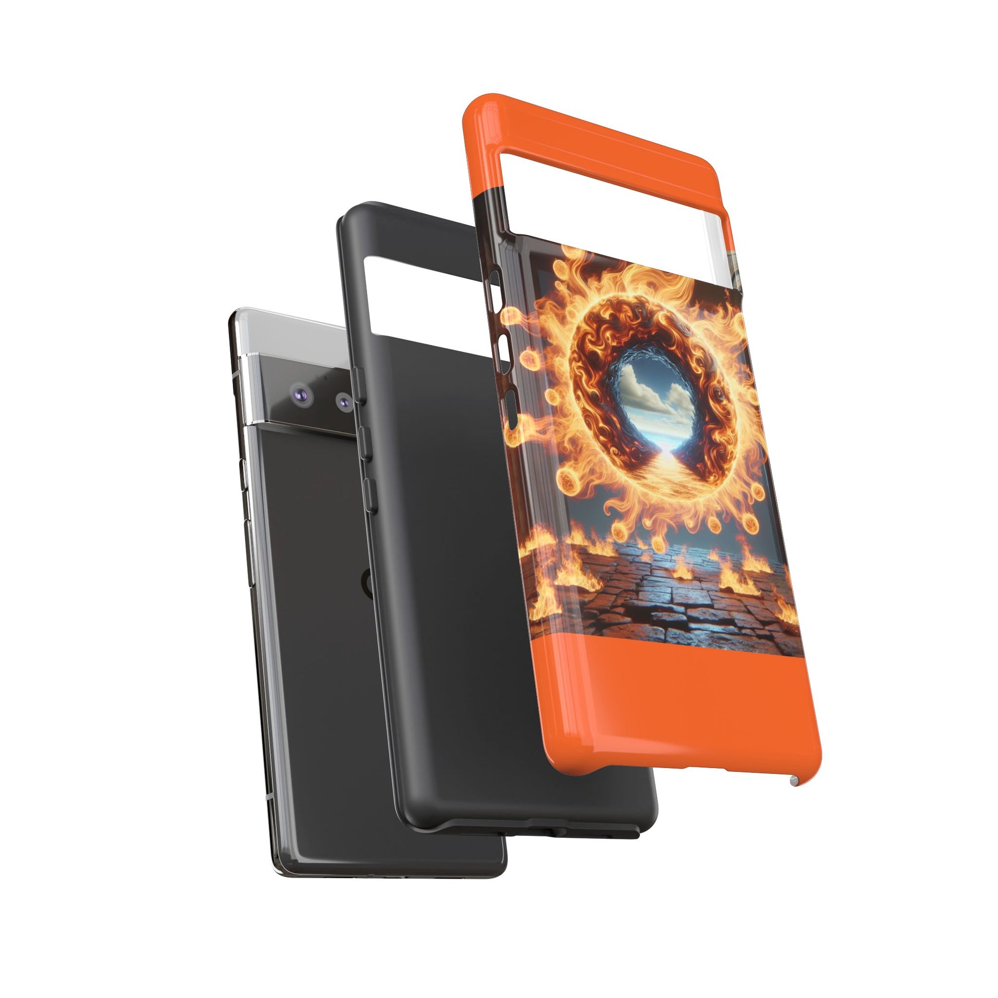 Vibrant Phone Case, Tough Cases for Gamers, Fire Element Phone Cover, Unique Protector, Game Lover Gifts