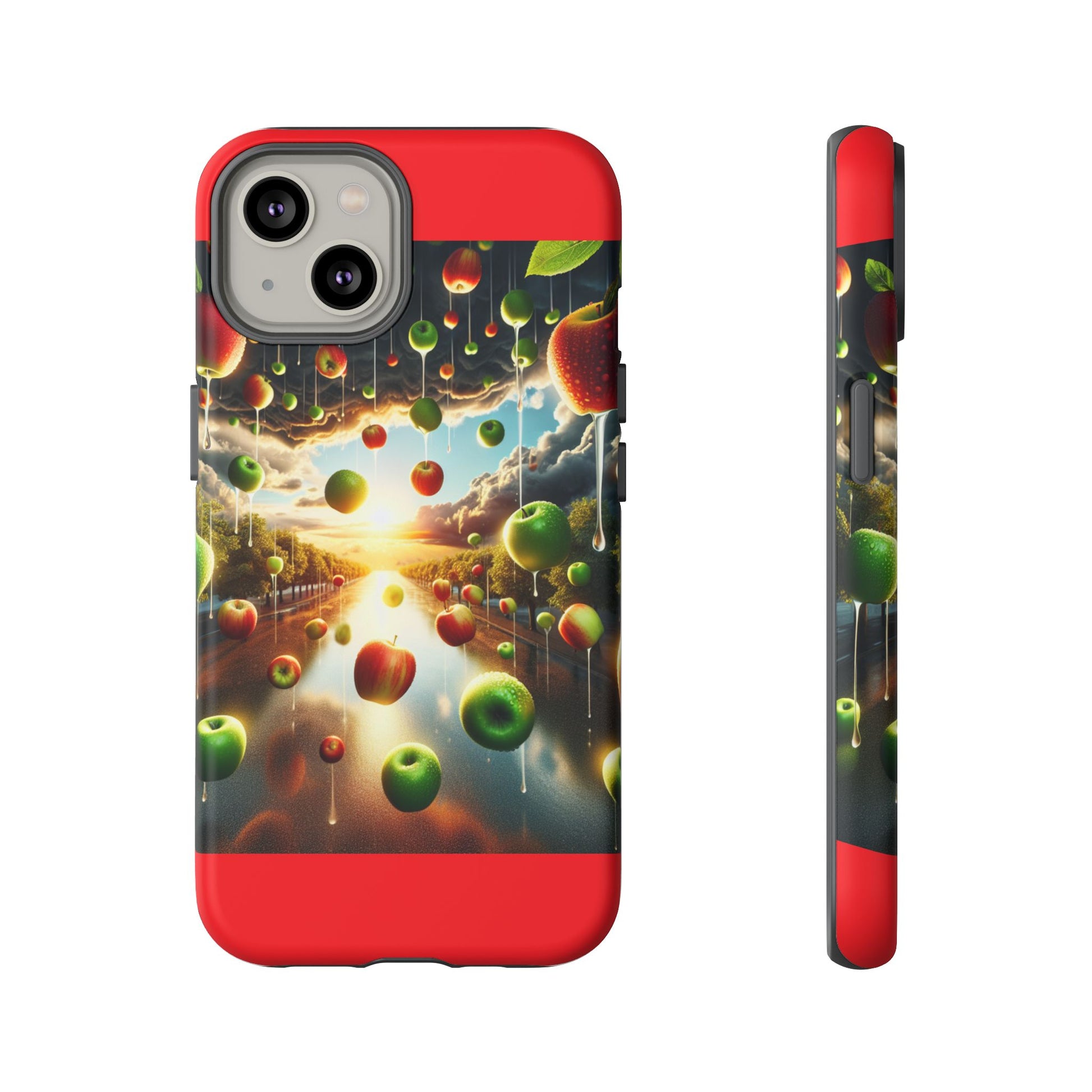 Vibrant Phone Case with Artistic Apple Design, Unique Gift for Art Lovers, Trendy Accessory for Any Occasion, Stylish Smartphone Cover