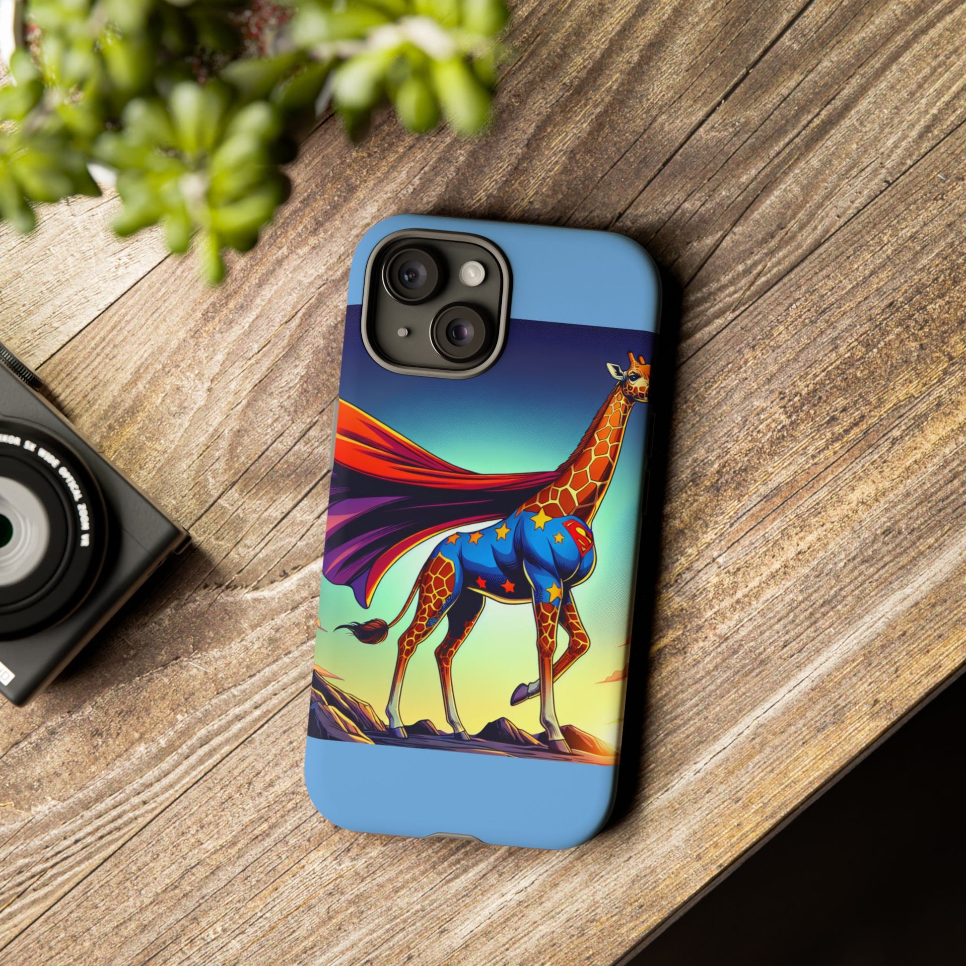 Superhero Giraffe Phone Case | Tough Cases, Unique Gifts, Animal Lover Accessories, Fun Tech Protectors, Cute Phone Covers, Birthday Gift