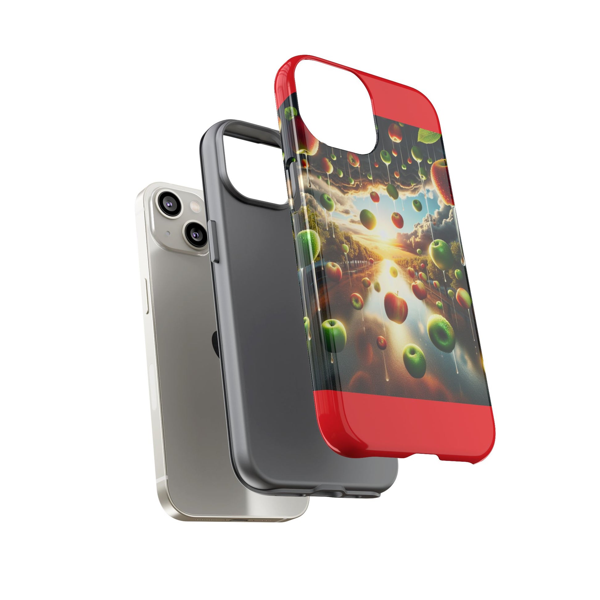Vibrant Phone Case with Artistic Apple Design, Unique Gift for Art Lovers, Trendy Accessory for Any Occasion, Stylish Smartphone Cover