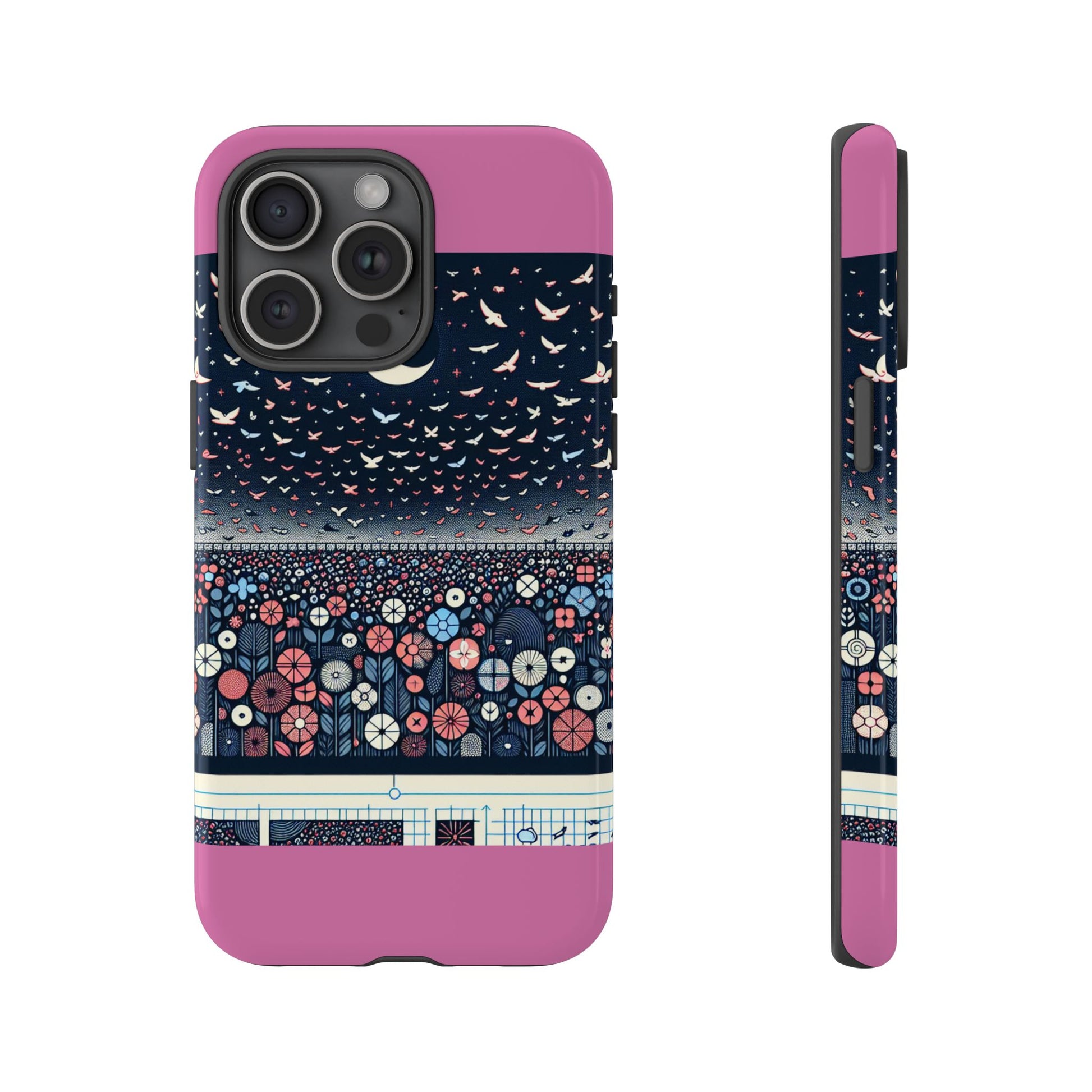 Floral Phone Case, Tough Cases for iPhone, Nature-Inspired Design, Gift for Her, Stylish Protection, Trending Accessory