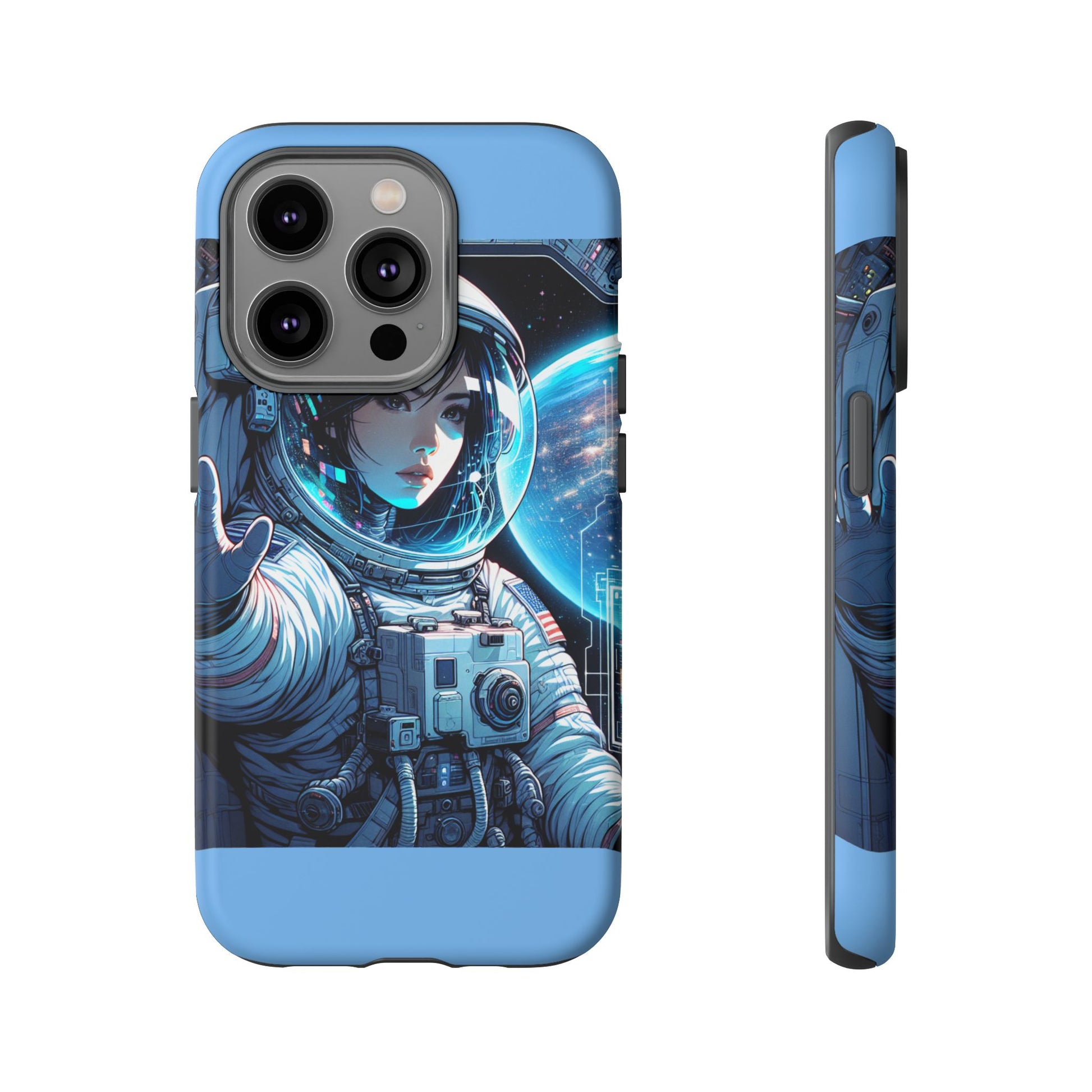 Astronaut Phone Case, Space-Themed Tough Case, Unique Gift for Science Lovers, Trendy Protection for Smartphones, Cool Tech Accessories