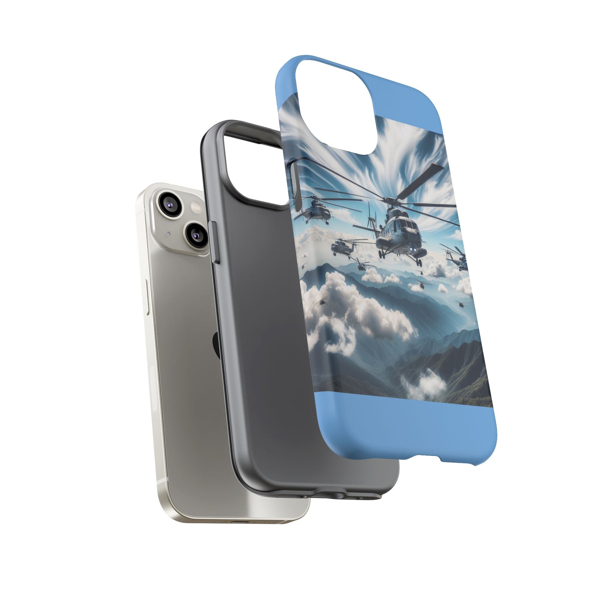 Tough Cases - Helicopter Design Phone Case, Military Style Cover, Unique Gift for Aviation Lovers, Durable Phone Protector, Hobbyist [...]