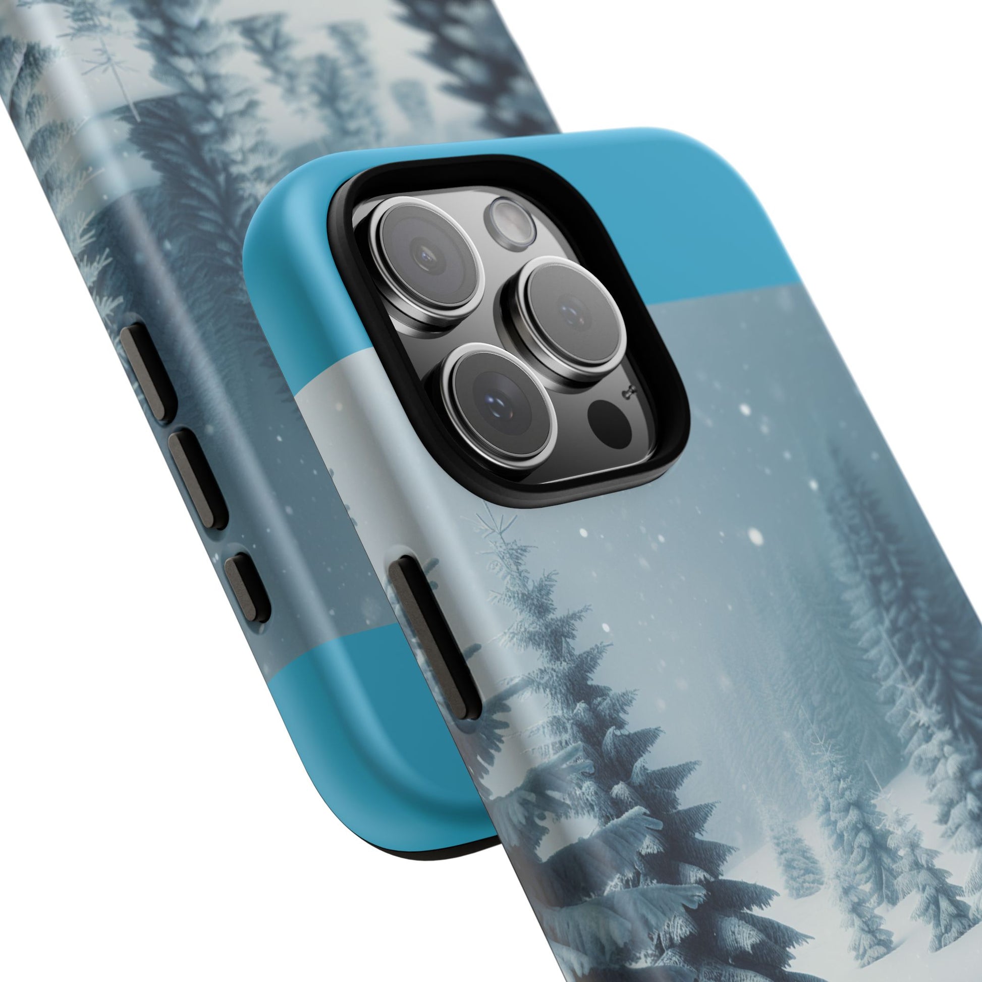 Winter Forest Phone Case, Tough Cases for iPhone, Snowy Landscape Design, Nature Lover Gift, Holiday Accessories