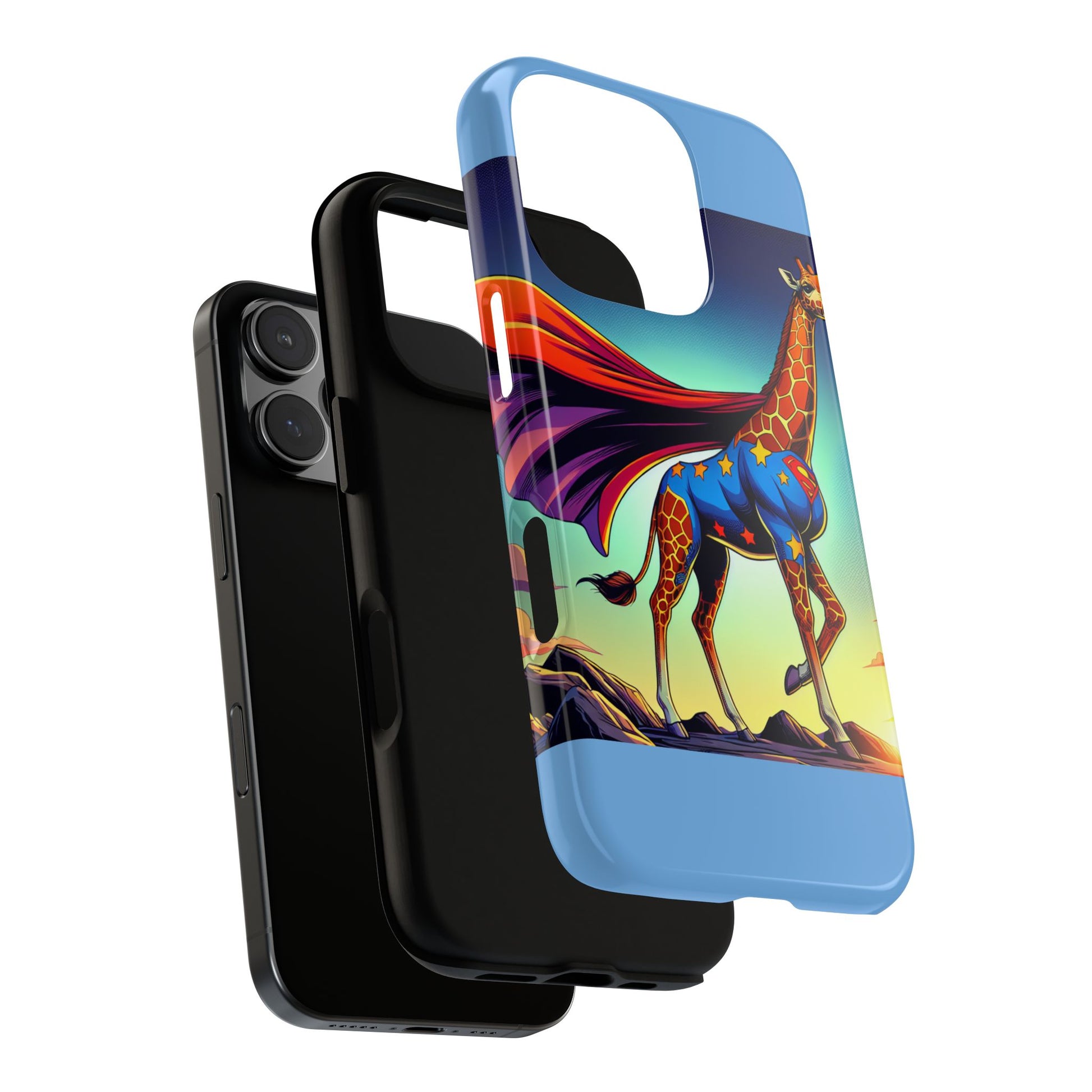 Superhero Giraffe Phone Case | Tough Cases, Unique Gifts, Animal Lover Accessories, Fun Tech Protectors, Cute Phone Covers, Birthday Gift