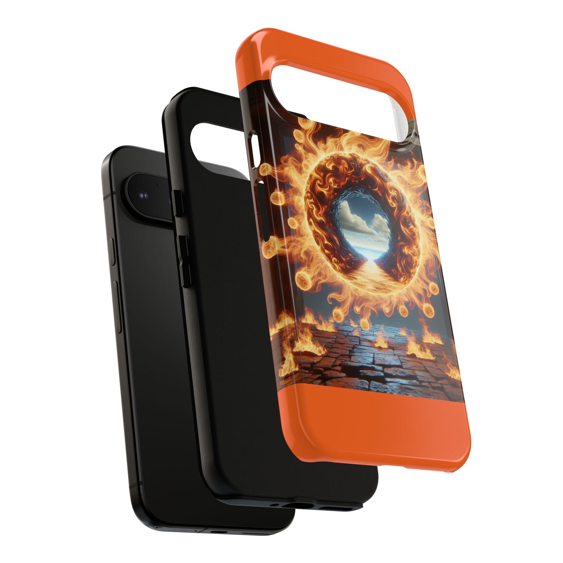Vibrant Phone Case, Tough Cases for Gamers, Fire Element Phone Cover, Unique Protector, Game Lover Gifts