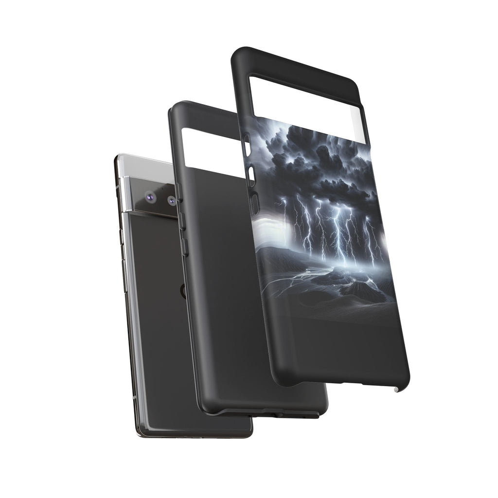Tough Cases for the Bold: Stormy Thunder Phone Case, Lightning Protection, Durable Cover for Adventurers, Unique Gift for Nature [...]