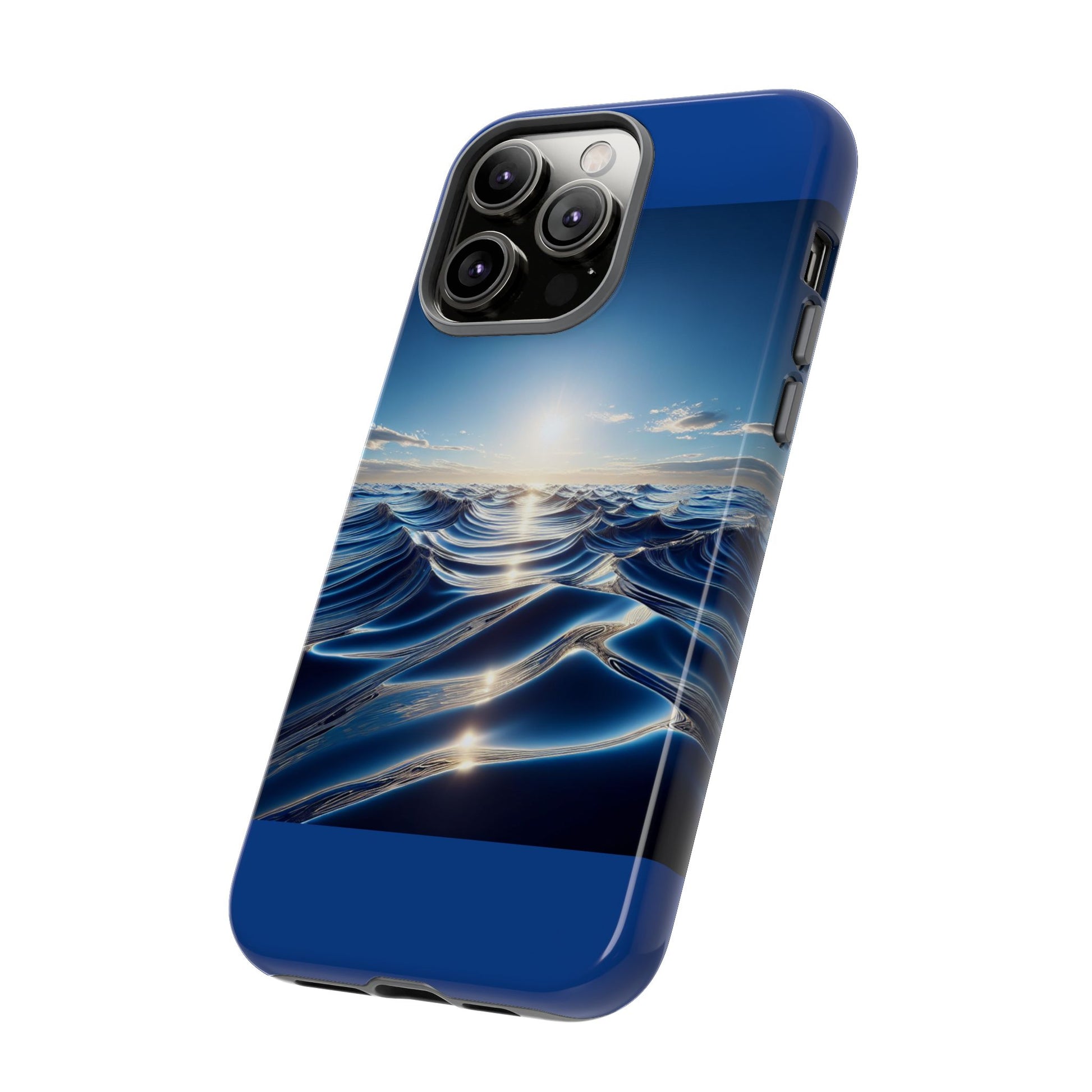 Ocean Wave Phone Case, Tough Phone Cover, Stylish Cell Case, Gift for Beach Lovers, Customizable Phone Accessory