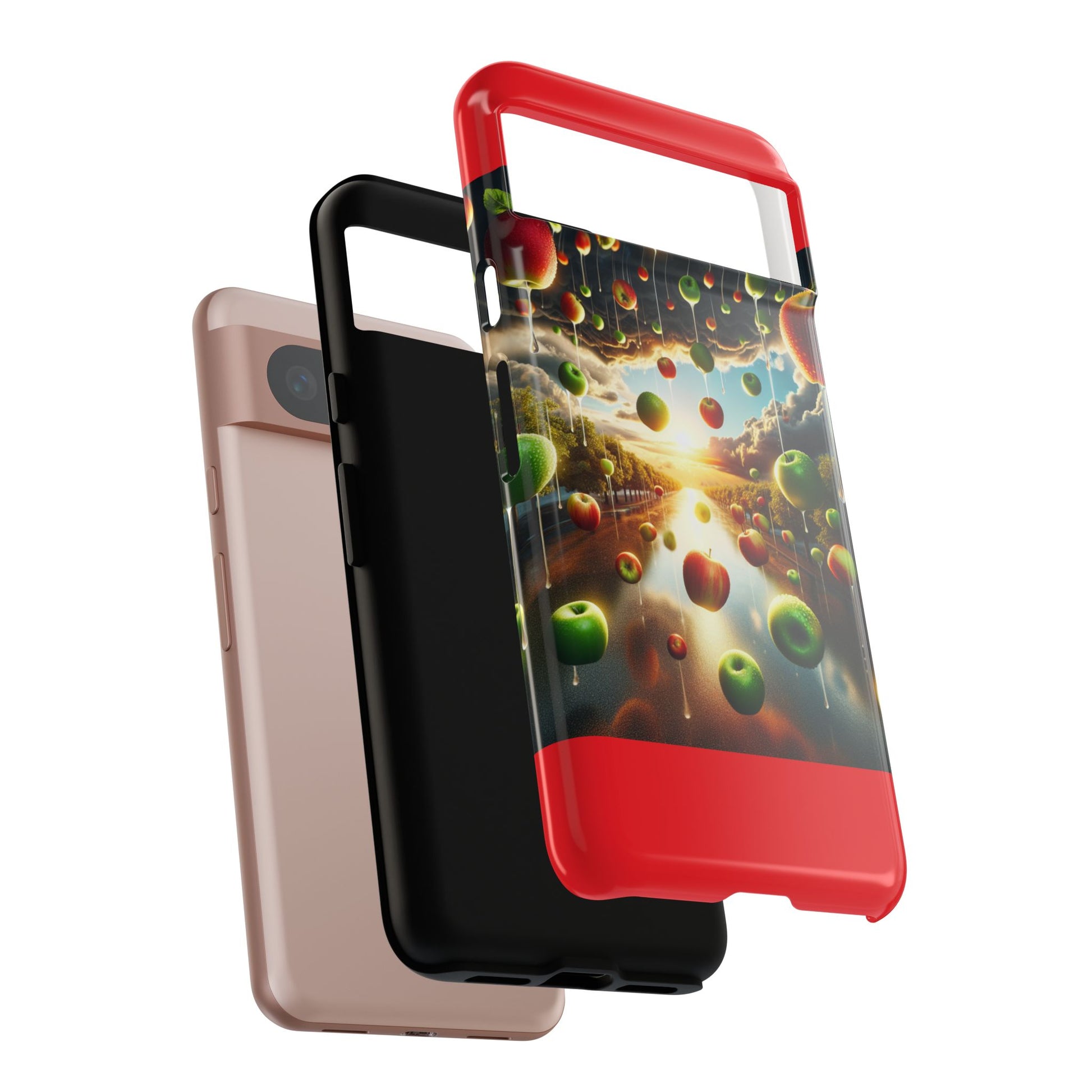 Vibrant Phone Case with Artistic Apple Design, Unique Gift for Art Lovers, Trendy Accessory for Any Occasion, Stylish Smartphone Cover