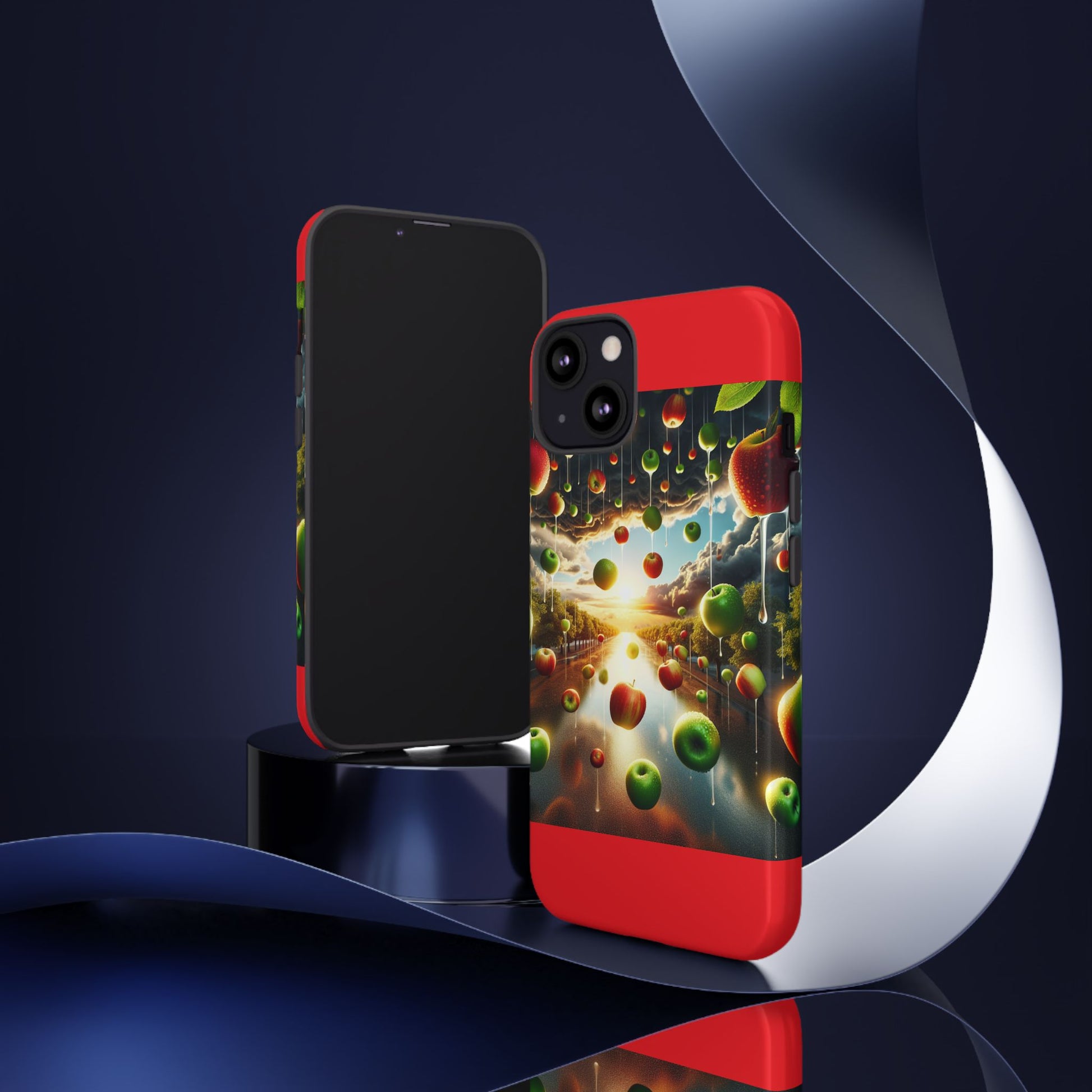 Vibrant Phone Case with Artistic Apple Design, Unique Gift for Art Lovers, Trendy Accessory for Any Occasion, Stylish Smartphone Cover