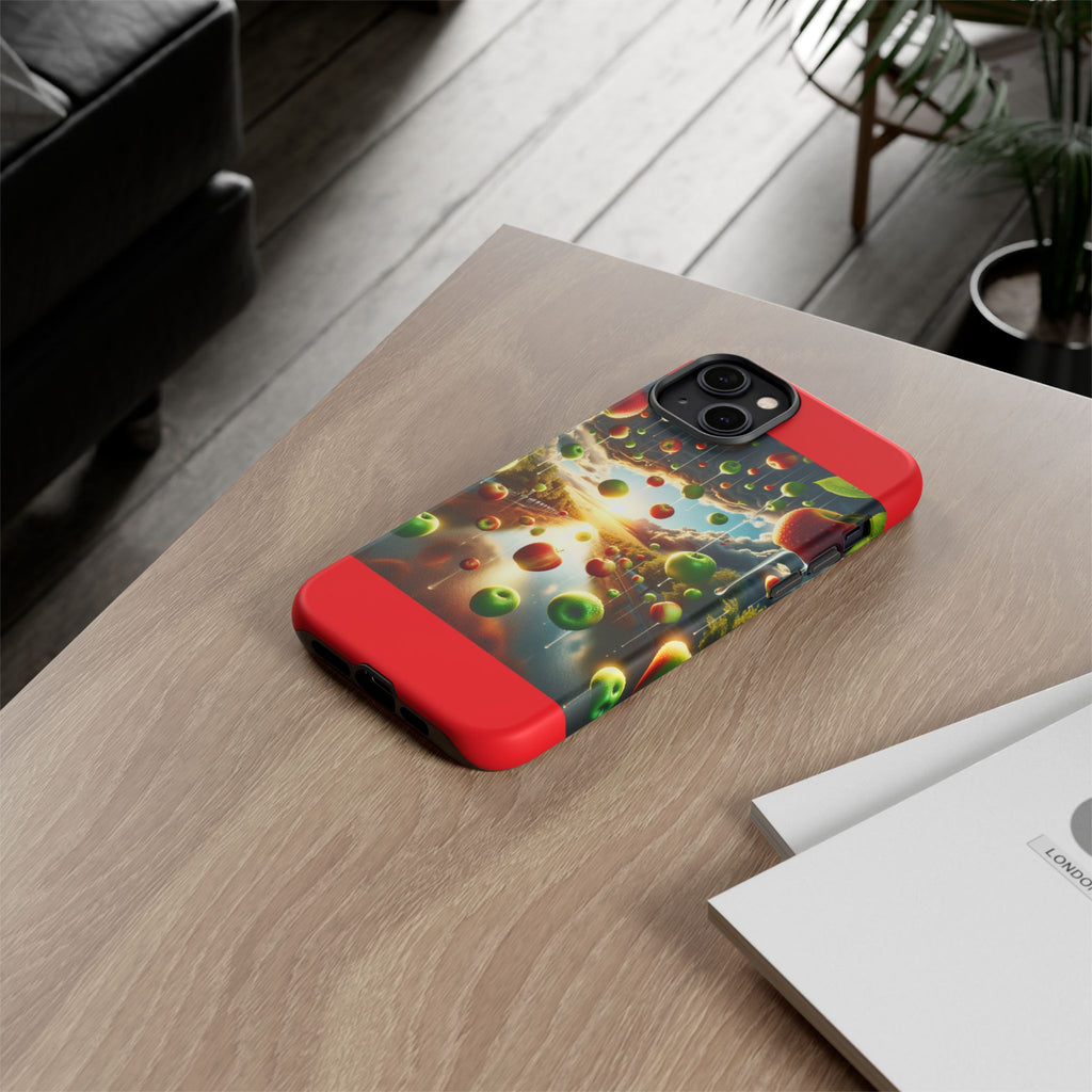Vibrant Phone Case with Artistic Apple Design, Unique Gift for Art Lovers, Trendy Accessory for Any Occasion, Stylish Smartphone Cover