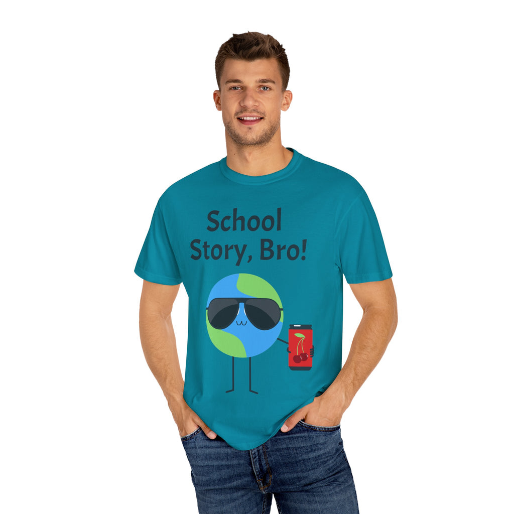 Funny Earth T-Shirt, School Story Bro Tee, Unisex Graphic Tee, Cool Earth Design, Gift for Students, Eco-Friendly Shirt, Casual Wear