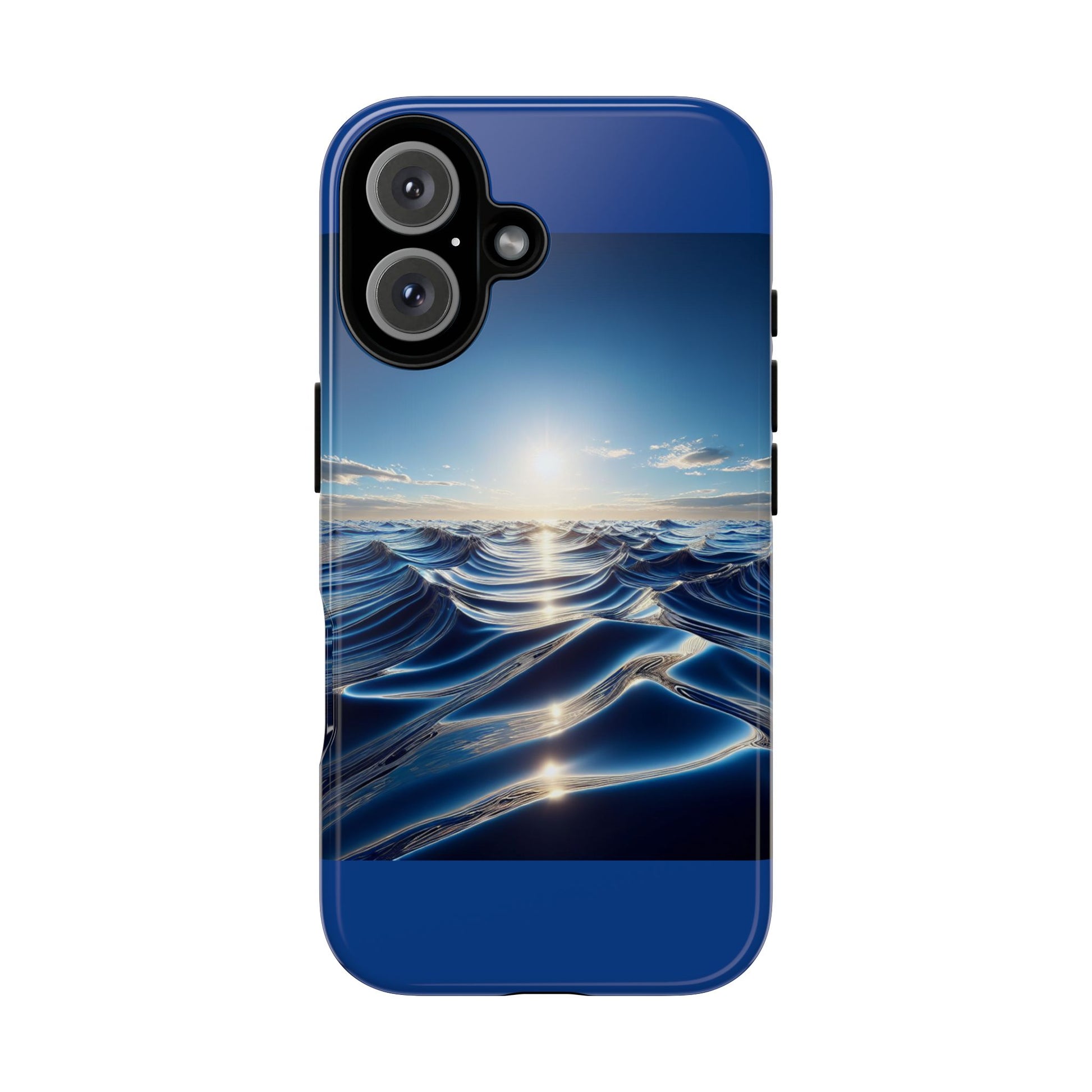 Ocean Wave Phone Case, Tough Phone Cover, Stylish Cell Case, Gift for Beach Lovers, Customizable Phone Accessory