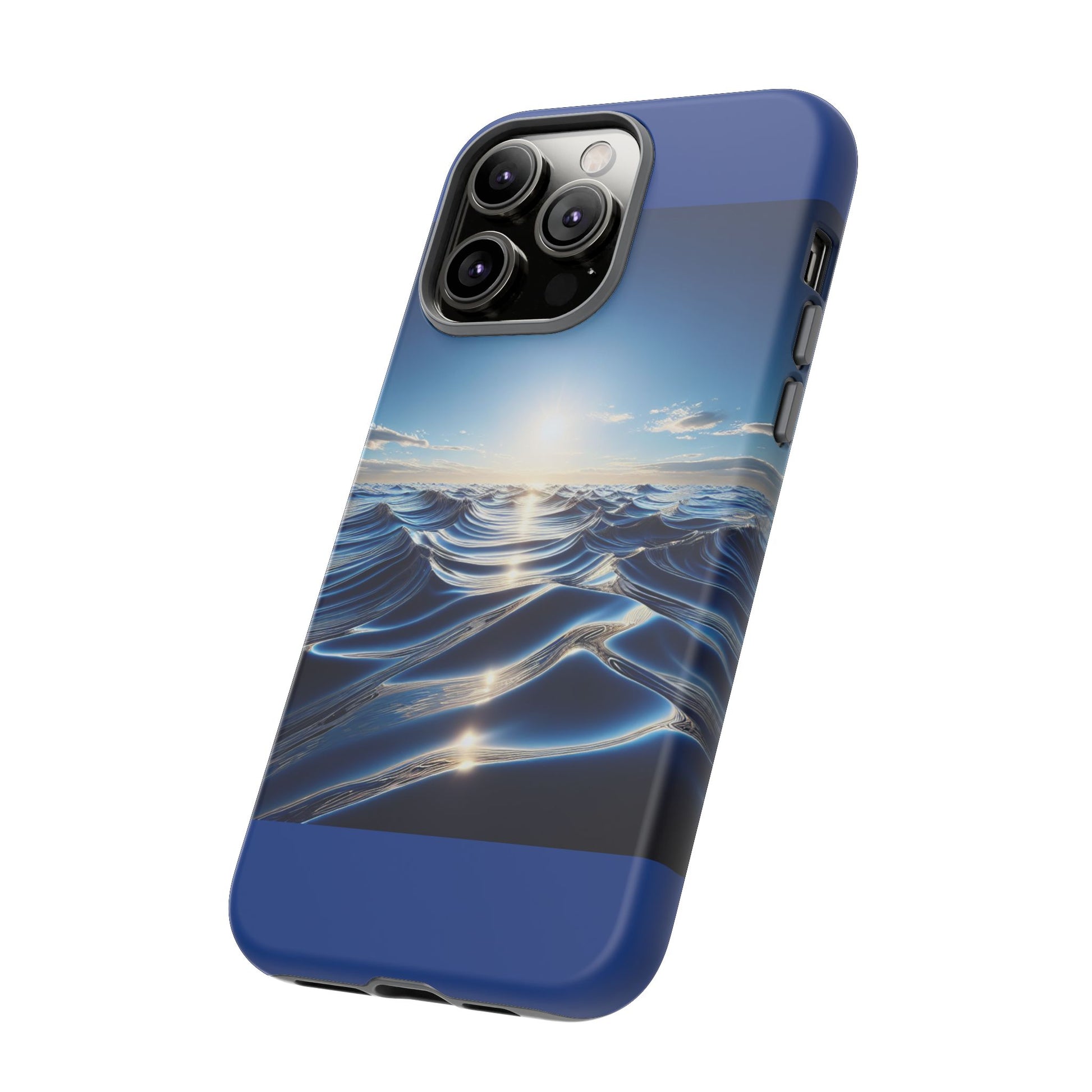 Ocean Wave Phone Case, Tough Phone Cover, Stylish Cell Case, Gift for Beach Lovers, Customizable Phone Accessory